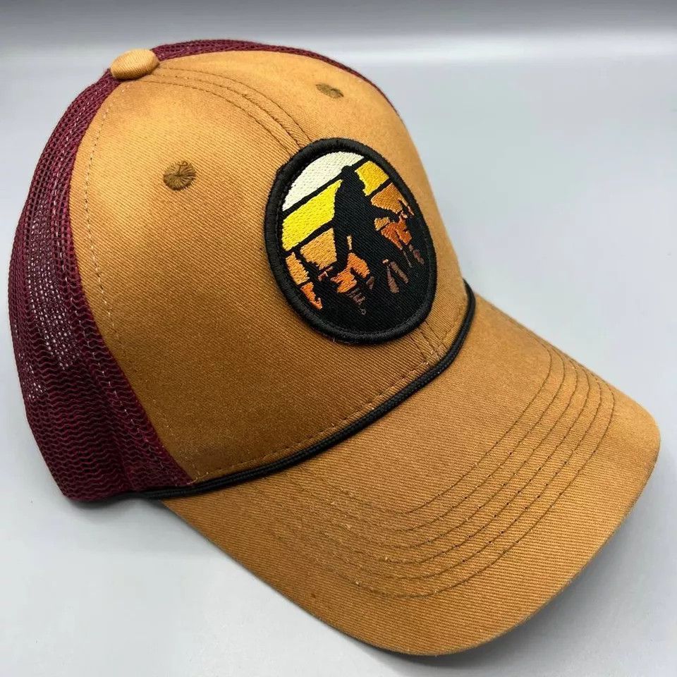 George George Bigfoot Trucker Hat Men Embroidered Snap Back Cap Size ONE SIZE - 3 Thumbnail
