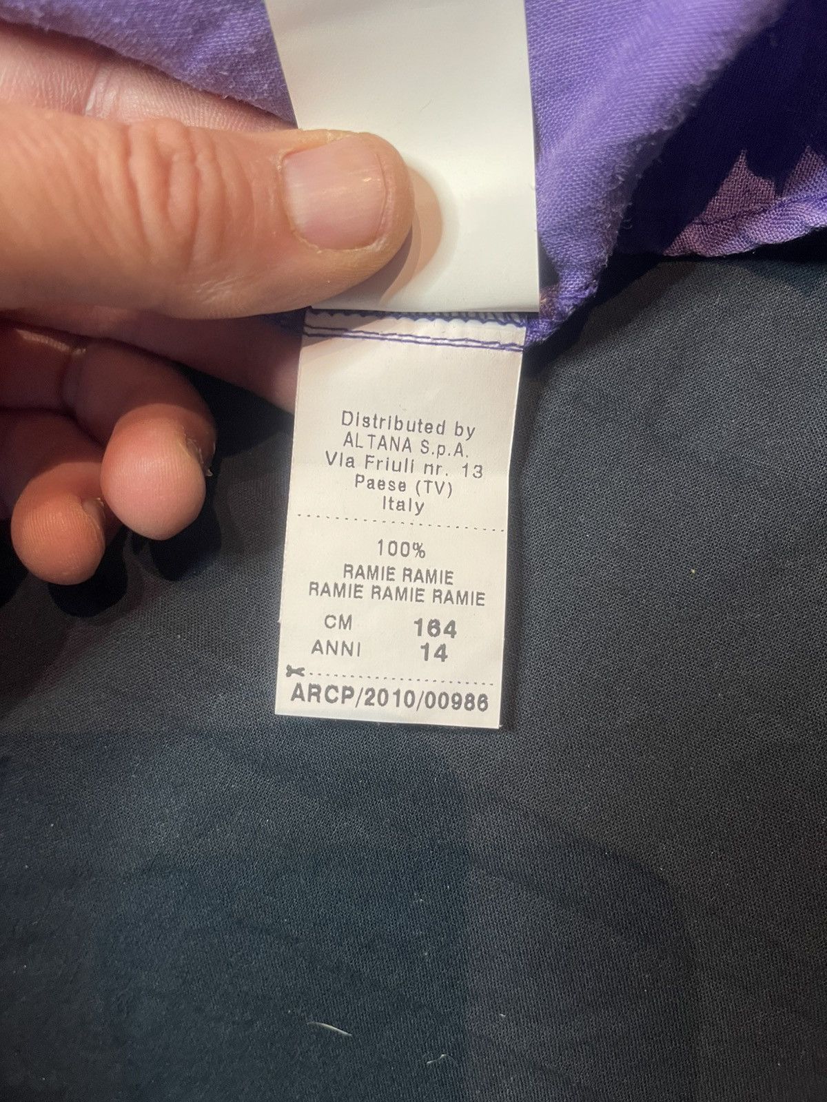 Moschino MOSCHINO TEEN PURPLE SHIRT PEACE MOSCHINO TEEN LOVE Size US XXS / EU 40 - 10 Thumbnail