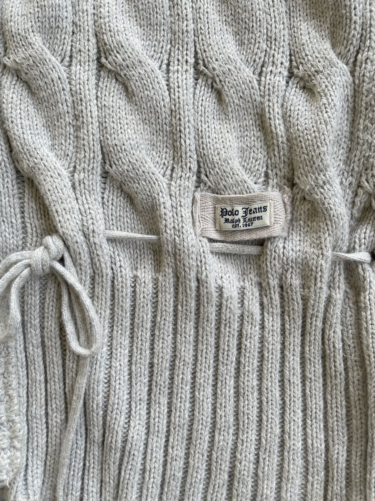 Polo Ralph Lauren Polo RL Cable Knitted Cardigan Jacket Size L / US 10 / IT 46 - 11 Thumbnail