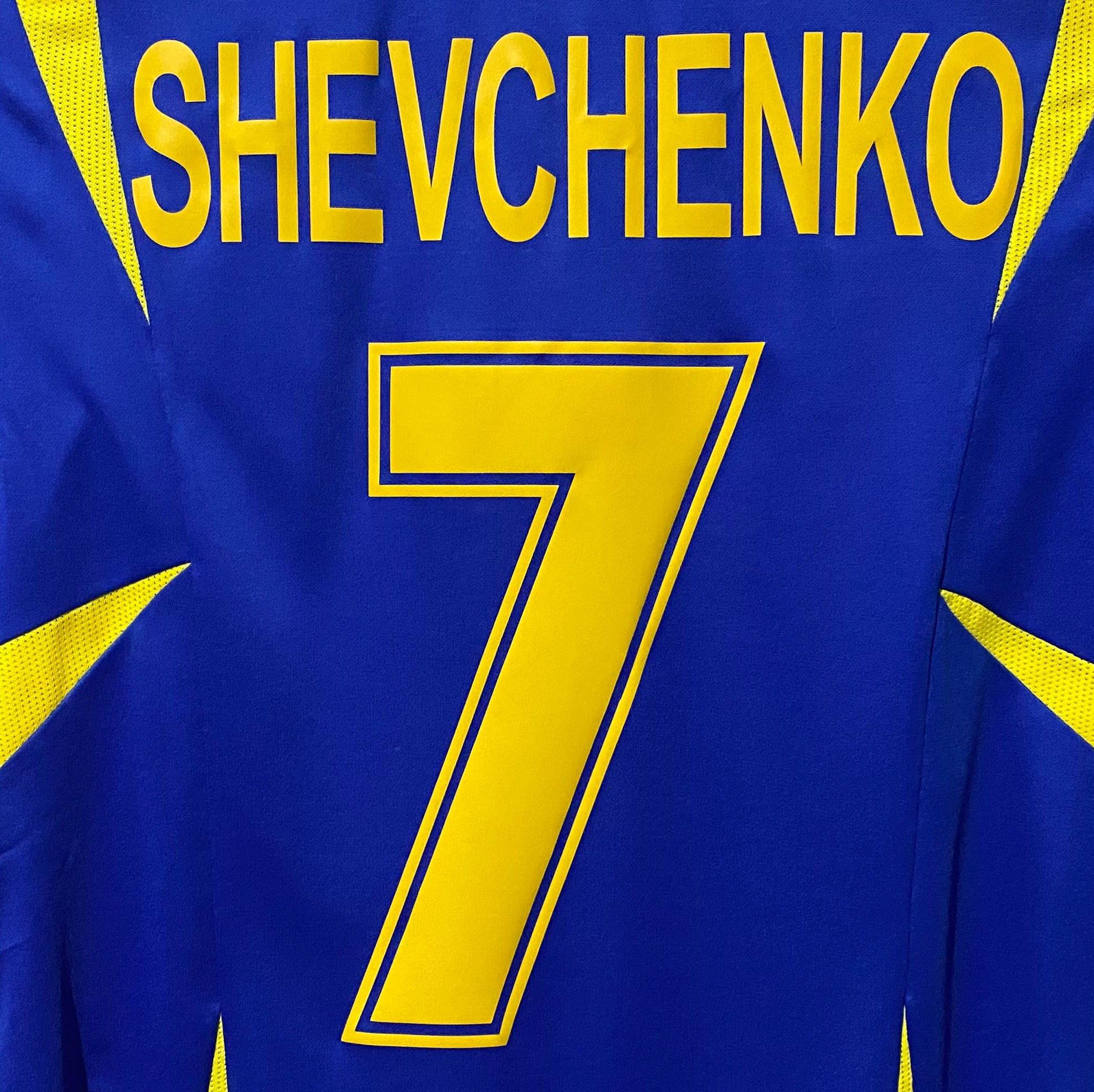 Lotto Sport Ukraine 2006-2008 Away Jersey Andriy Shevchenko Size US M / EU 48-50 / 2 - 4 Thumbnail