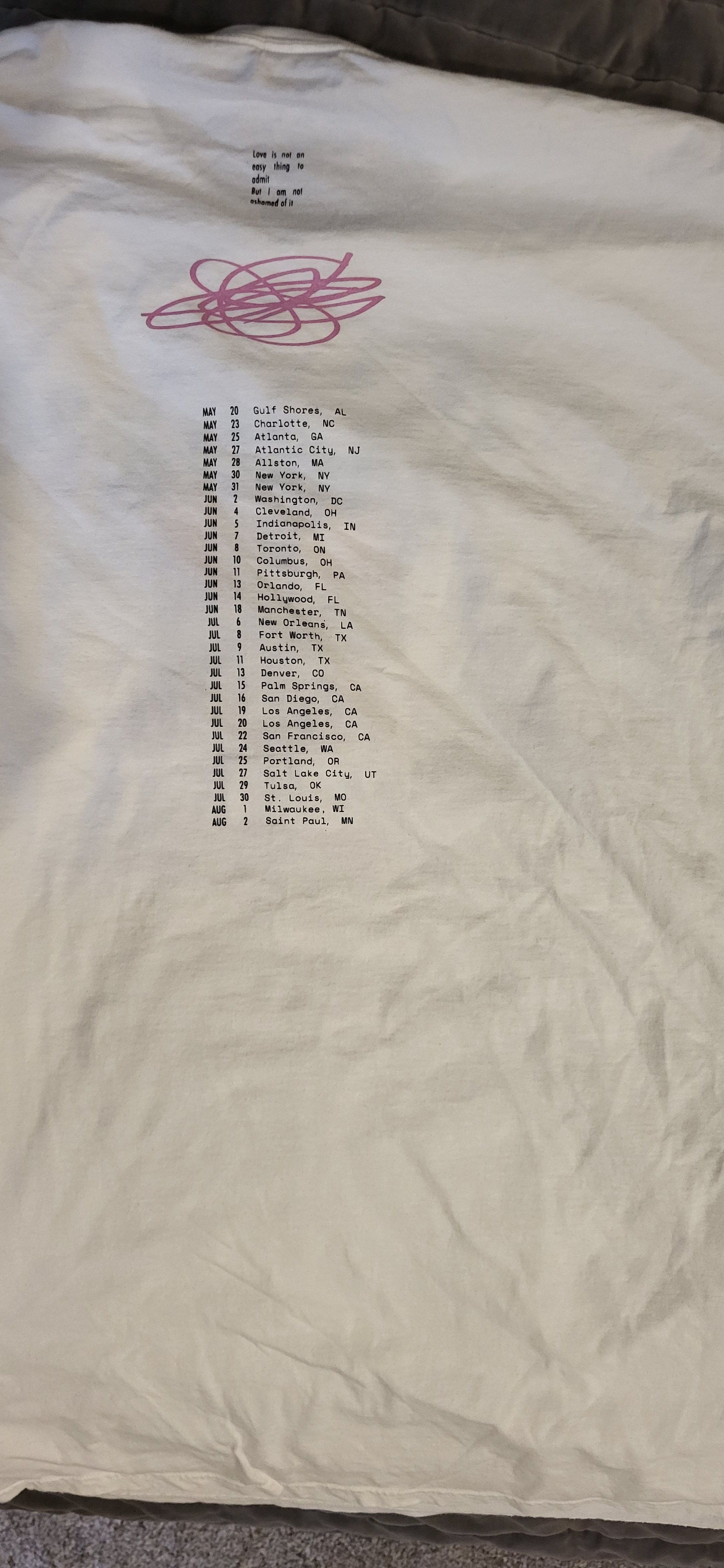 Band Tees 3XL!!!! 3XL!!!! PARAMORE North American Tour White T-Shirt Size US XXL / EU 58 / 5 - 2 Thumbnail