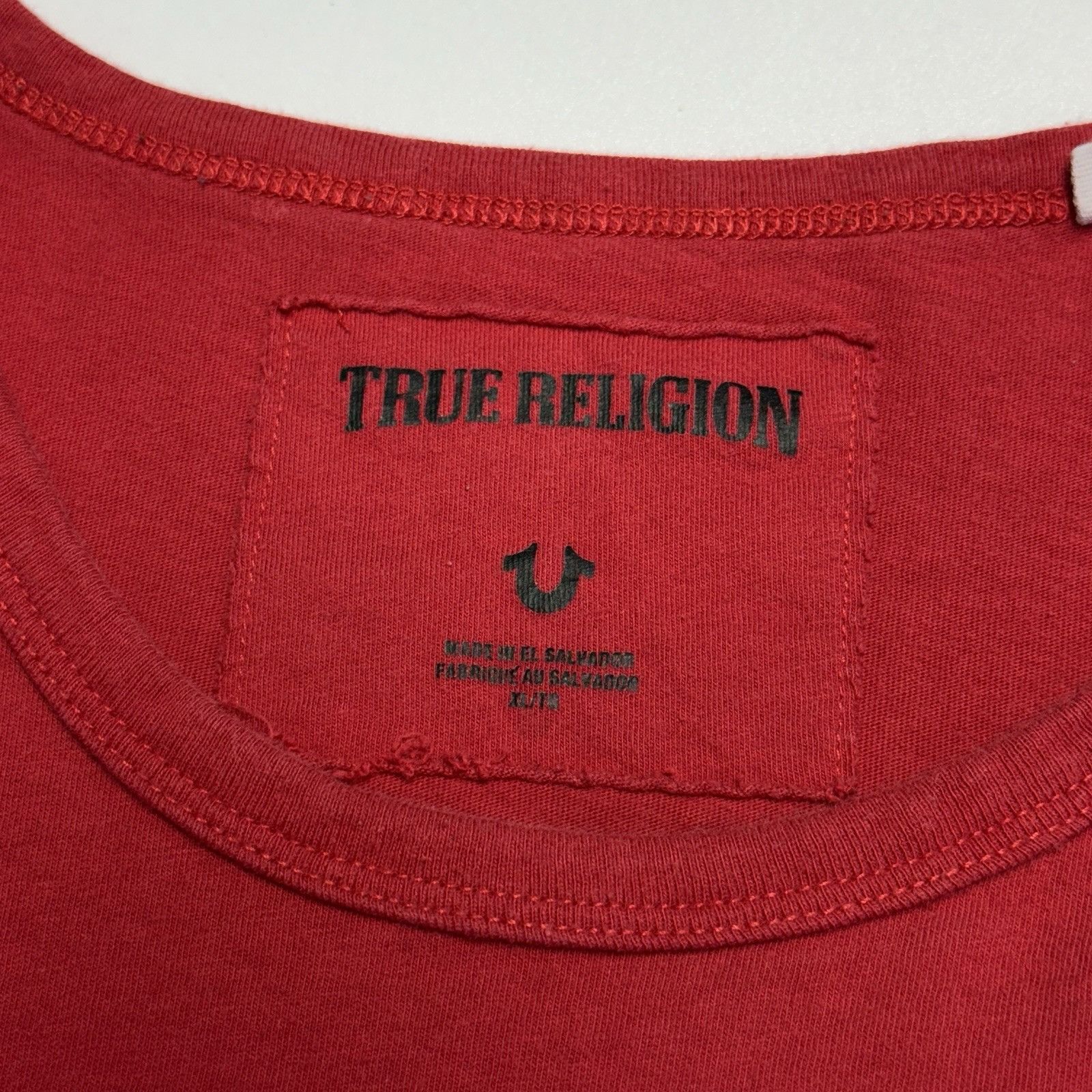 True Religion True Religion T Shirt Mens XL 21.5x27.5 Red Short Sleeve Size US XL / EU 56 / 4 - 9 Thumbnail