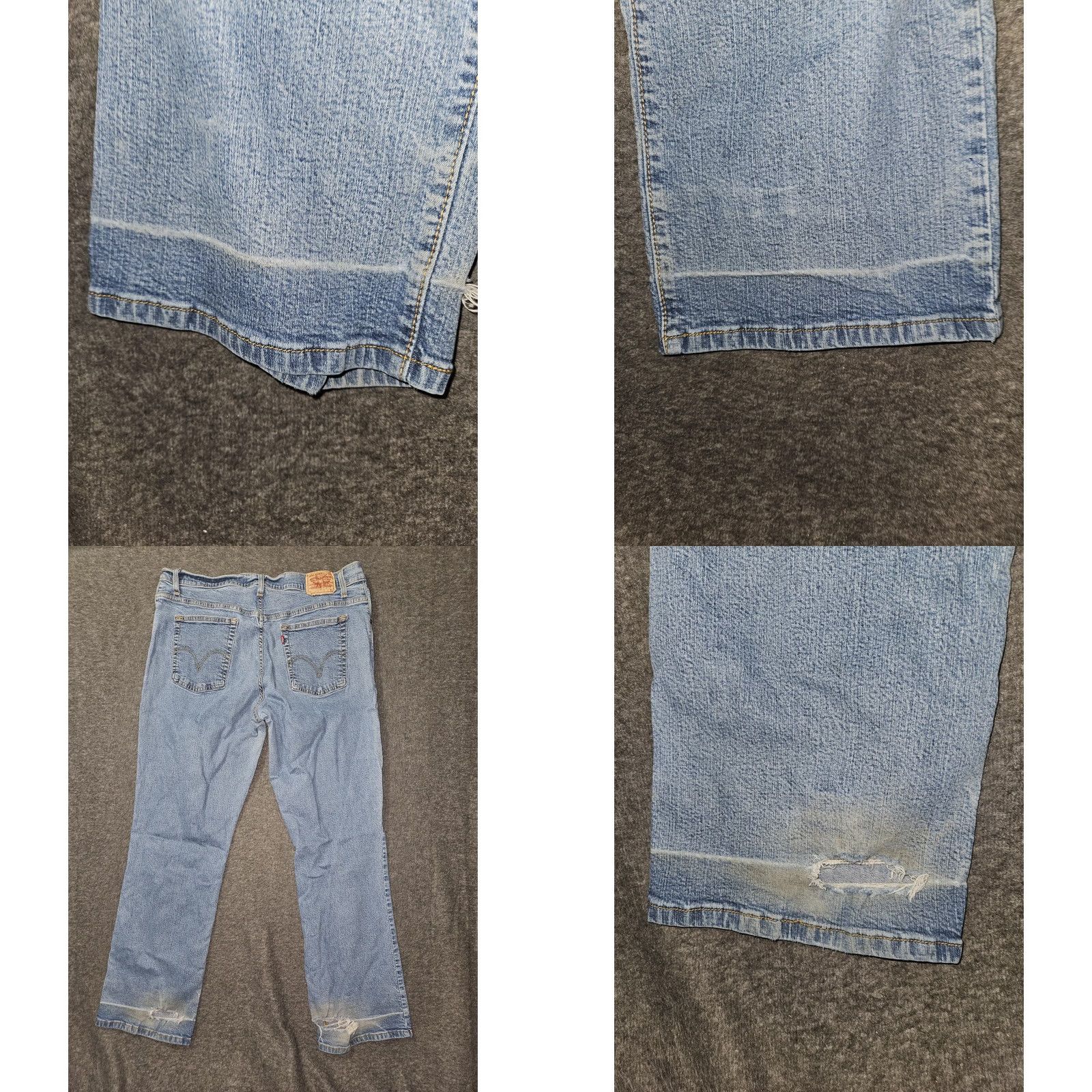 Levi's VINTAGE Levi's Jeans Bootcut Womens 18 Light Blue 5-Pocket Denim Stretch Relaxed Classic Relaxed Boot Cut Jeans Womens 18 Blue Bootcut Size 40" / US 18 - 8 Thumbnail