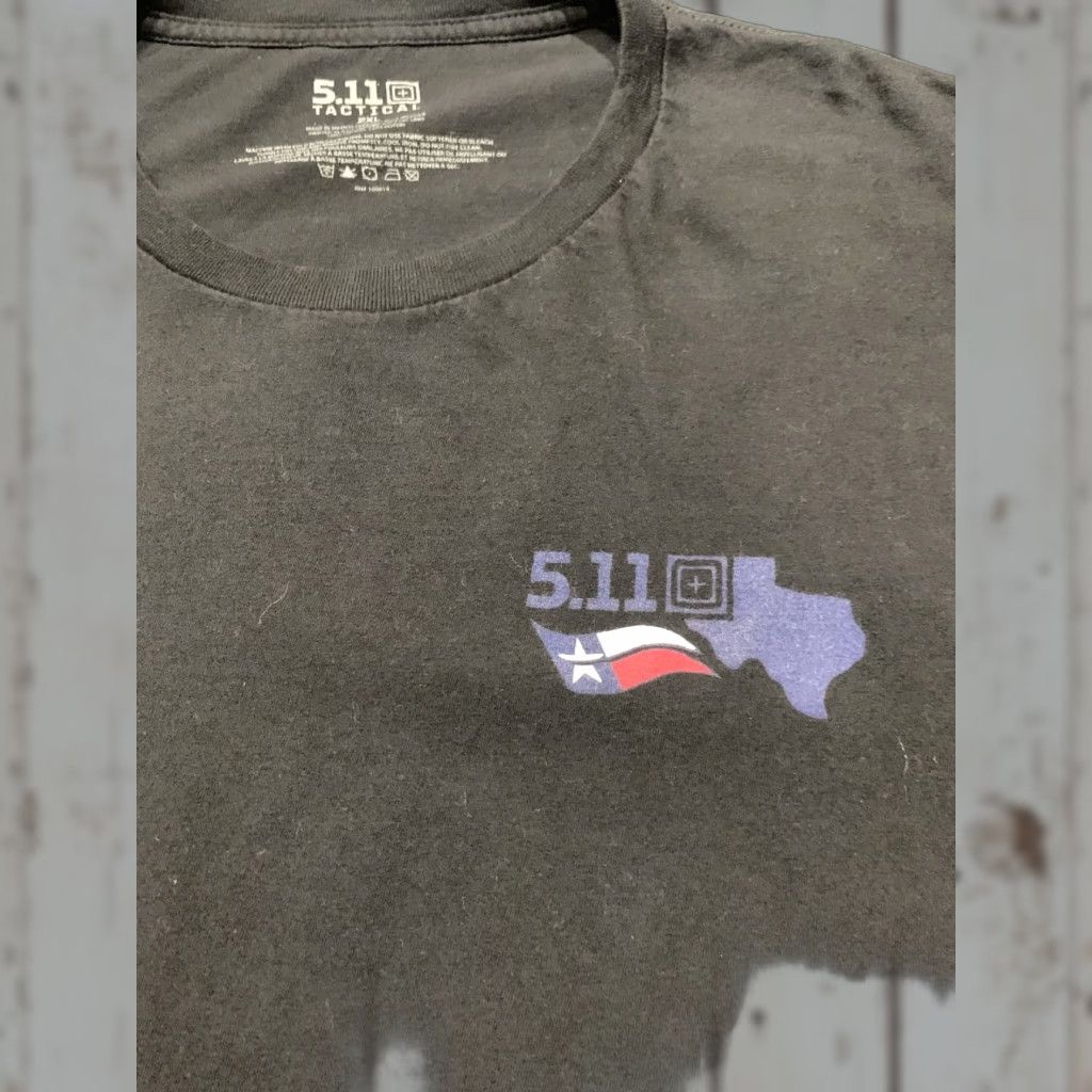 Vintage VINTAGE 5.11 Tactical T-Shirt Men’s 2XL Short Sleeve Crew Neck Cotton Black Texas Graphic Print Size US XXL / EU 58 / 5 - 1 Thumbnail