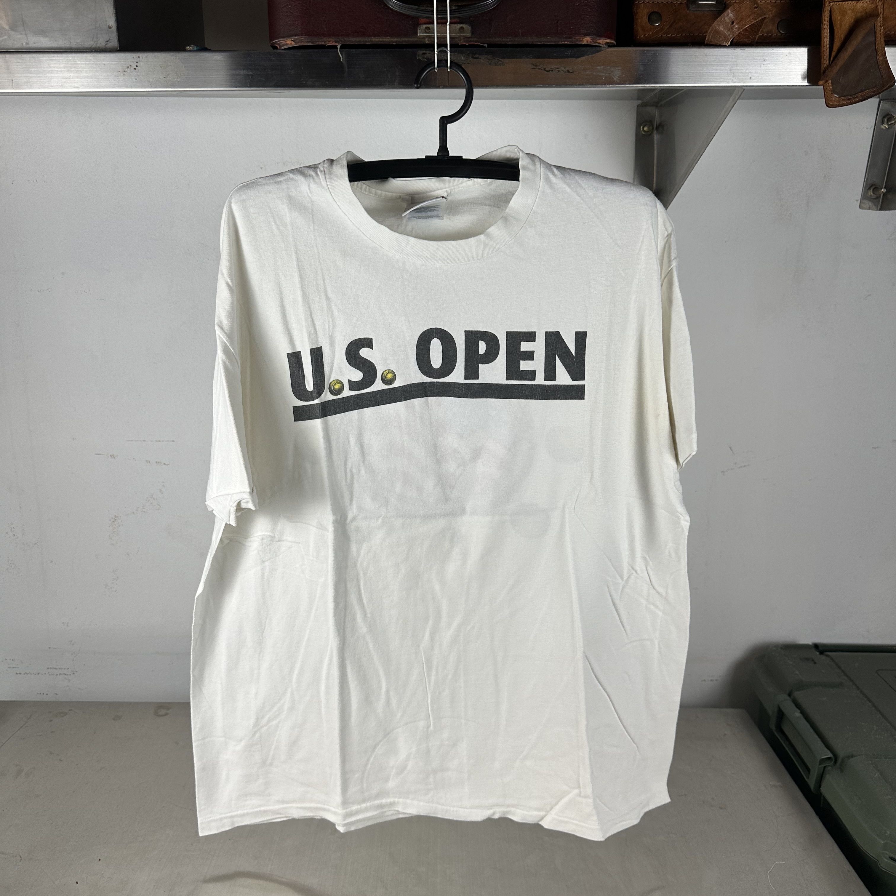 Vintage Vintage 90s US Open Tennis Championship Flushing Meadows Tee Size US XL / EU 56 / 4 - 1 Thumbnail