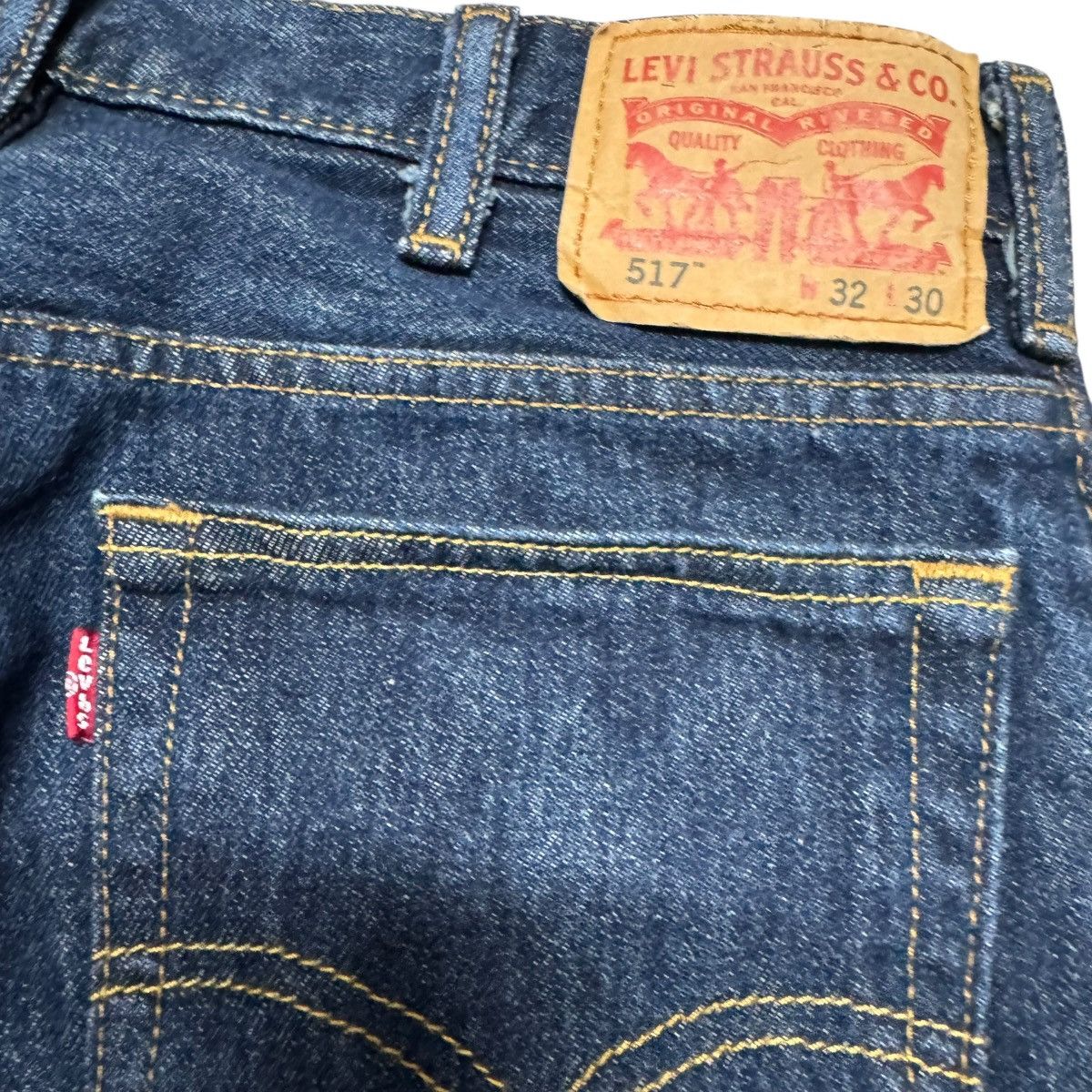 Levi's Levis 517 Dark Blue Flare Jeans Hedi Slimane Size US 31 - 13 Thumbnail