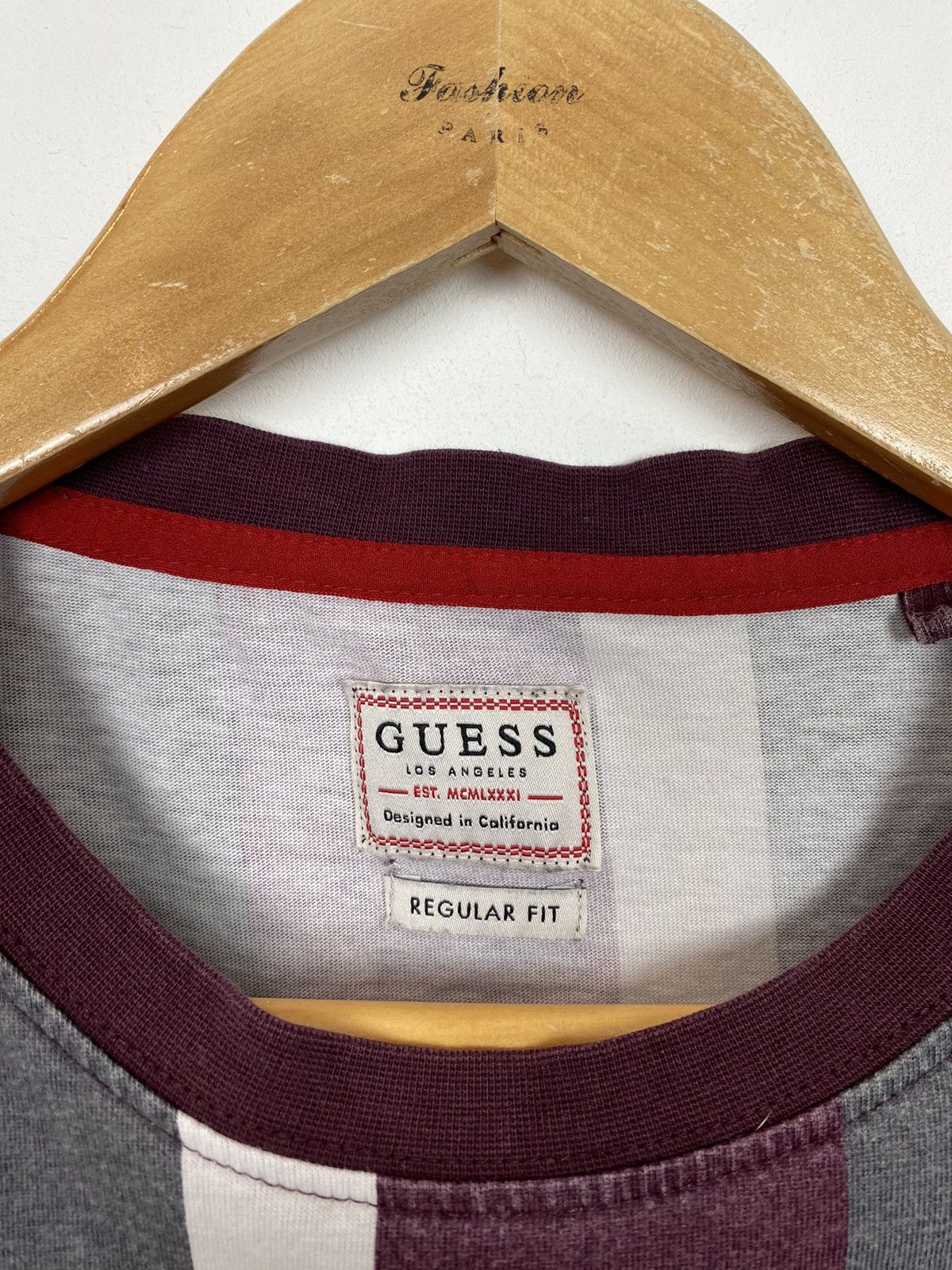 Guess Guess Short Sleeve Regular Fit Striped T-Shirt Men’s Size S Size US S / EU 44-46 / 1 - 3 Thumbnail