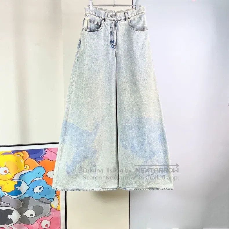 Chanel Chanel 22P animal pattern wide-leg jeans Size 24" / US 00 / IT 34 - 2 Thumbnail