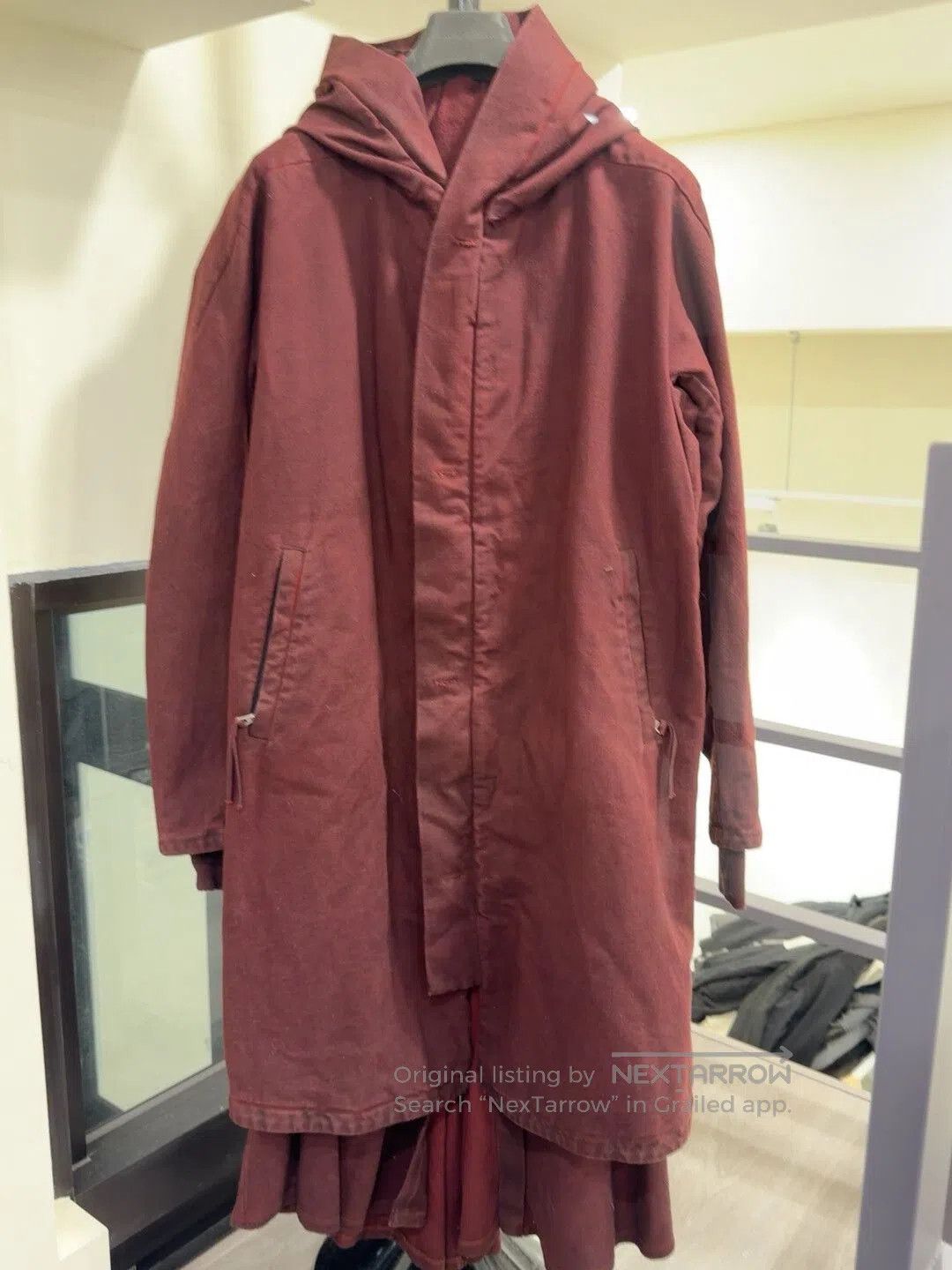 Boris Bidjan Saberi Boris Bidjan Saberi Red Hooded Jacket. Size US M / EU 48-50 / 2 - 2 Thumbnail