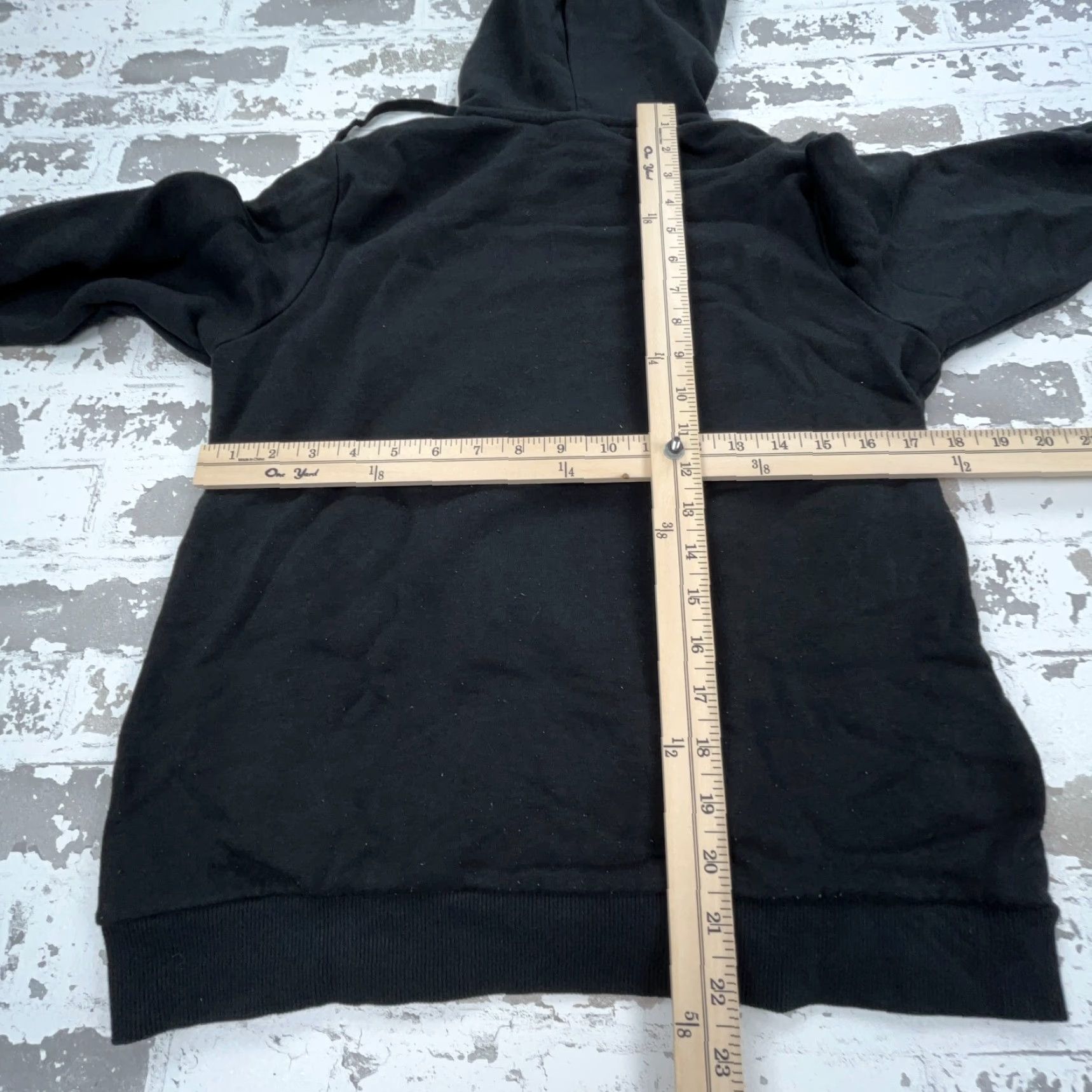 Adidas Adidas Hoodie Women Medium Black White Sweatshirt Spell Out Pullover Size M / US 6-8 / IT 42-44 - 7 Thumbnail