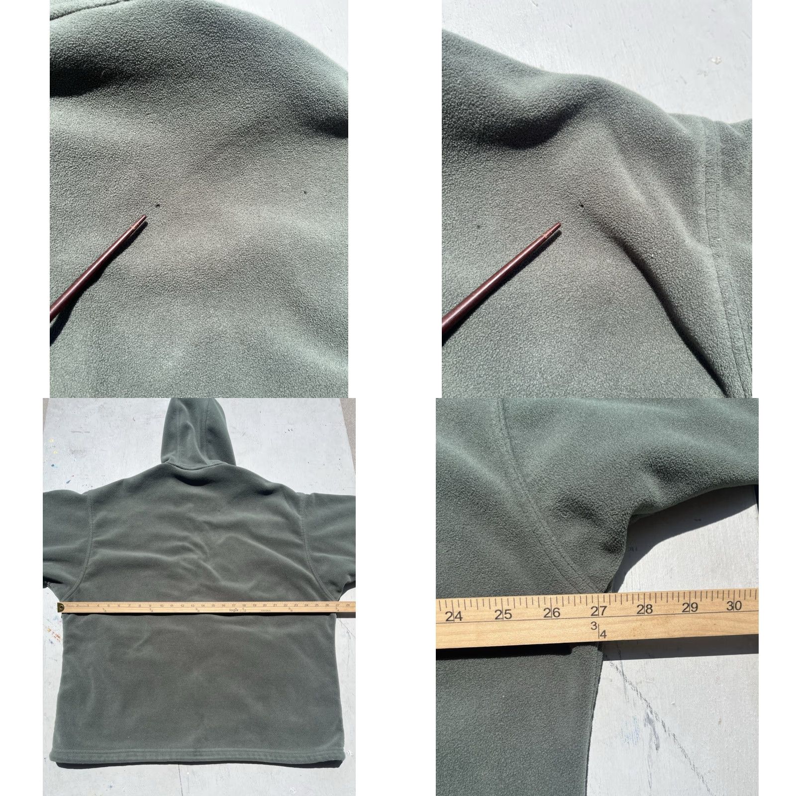 Patagonia Men's Patagonia Hoodie Green Solid XL Synchilla Zip USA Distress Active Outdoor Size US XL / EU 56 / 4 - 10 Thumbnail