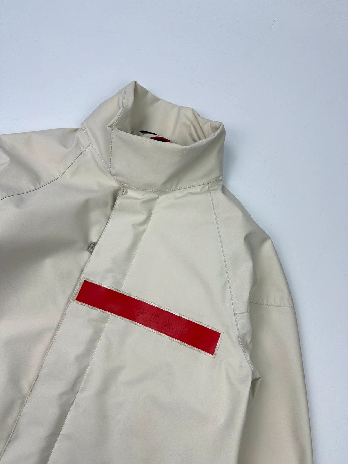 Prada Prada Sport FW2000 White Sailing Rain Jacket Gore-Tex Size US M / EU 48-50 / 2 - 2 Thumbnail