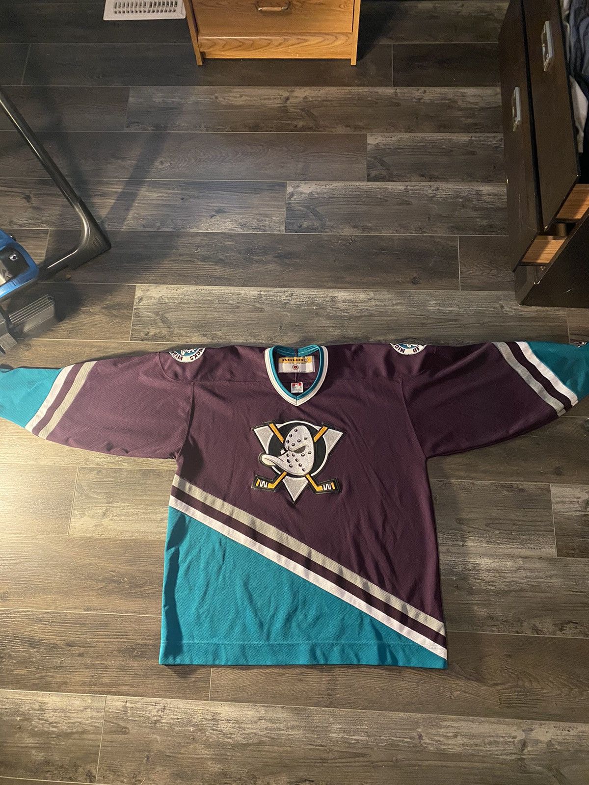 MAILLOT DE HOCKEY CCM Mighty Ducks adulte Paul Kariya Anaheim hockey