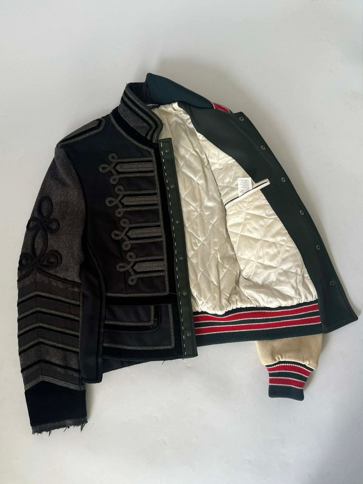Dolce & Gabbana Dolce & Gabbana Royal Asymmetric Military Varsity Bomber Size US S / EU 44-46 / 1 - 4 Thumbnail