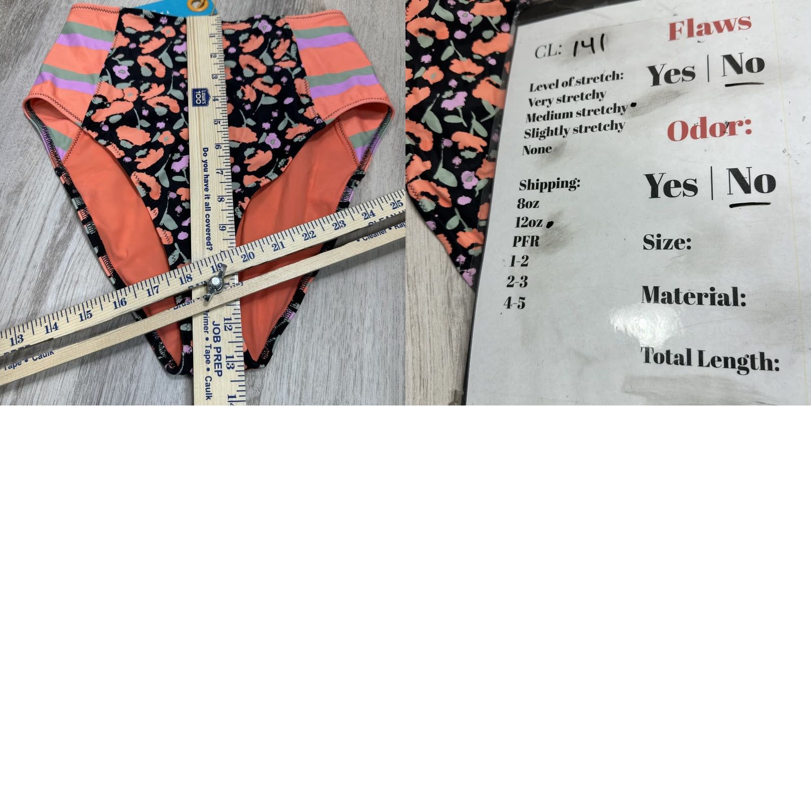 Tanya Taylor Tanya Taylor Swim Kaia Bikini Bottom Orange Black Floral High Waist Sz S Womens Size 28" / US 6 / IT 42 - 8 Thumbnail