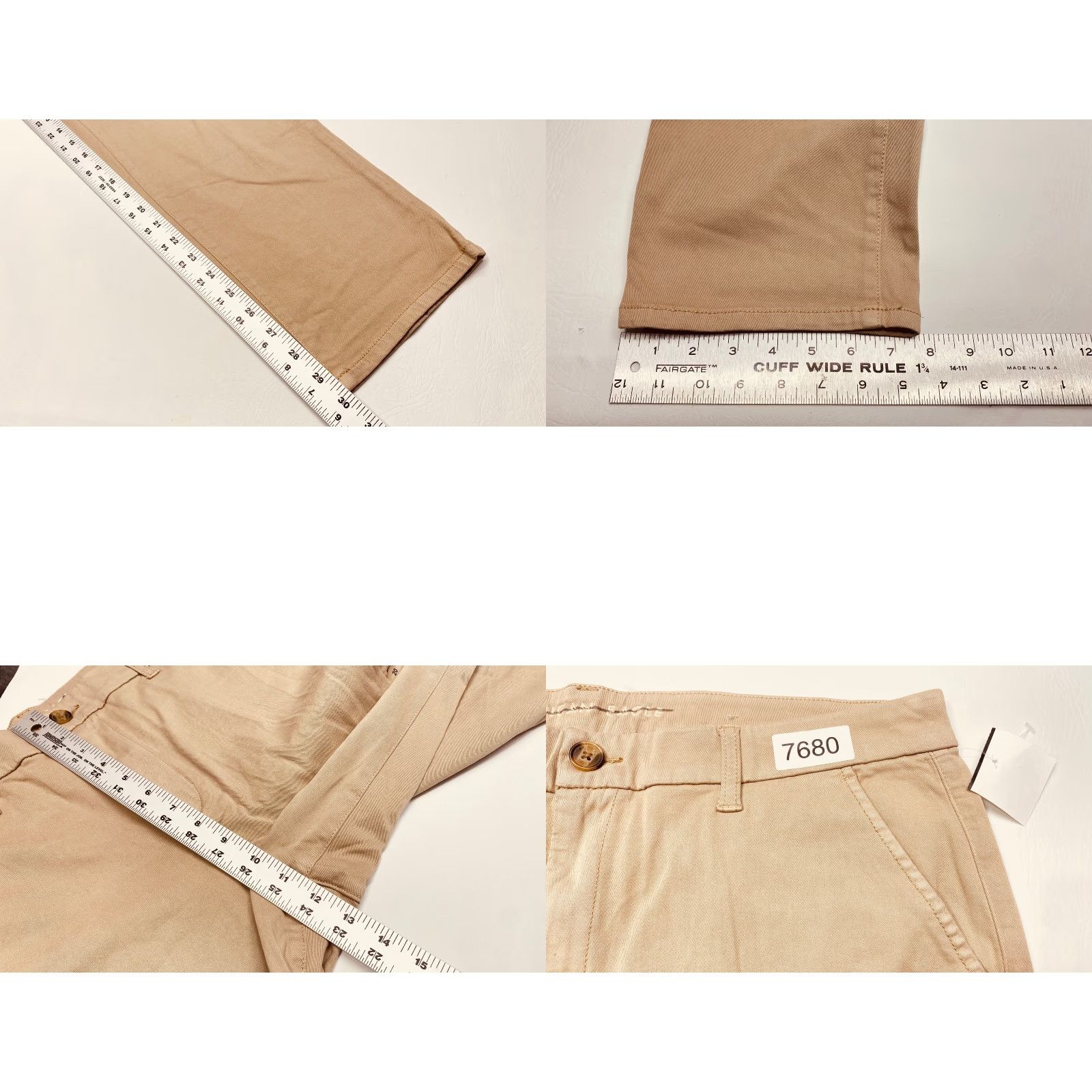 American Eagle Outfitters American Eagle Stretch Skinny Pants Beige Chino Womens 8 29 NEW Size 42" / US 20 - 9 Thumbnail
