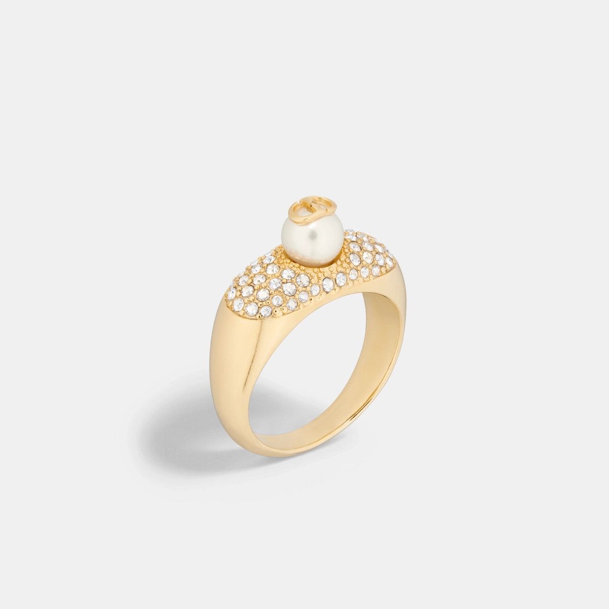 Dior o1bcso1str0126 Size:OS/D-Fusion Ring in Golden/White Size ONE SIZE - 1 Thumbnail