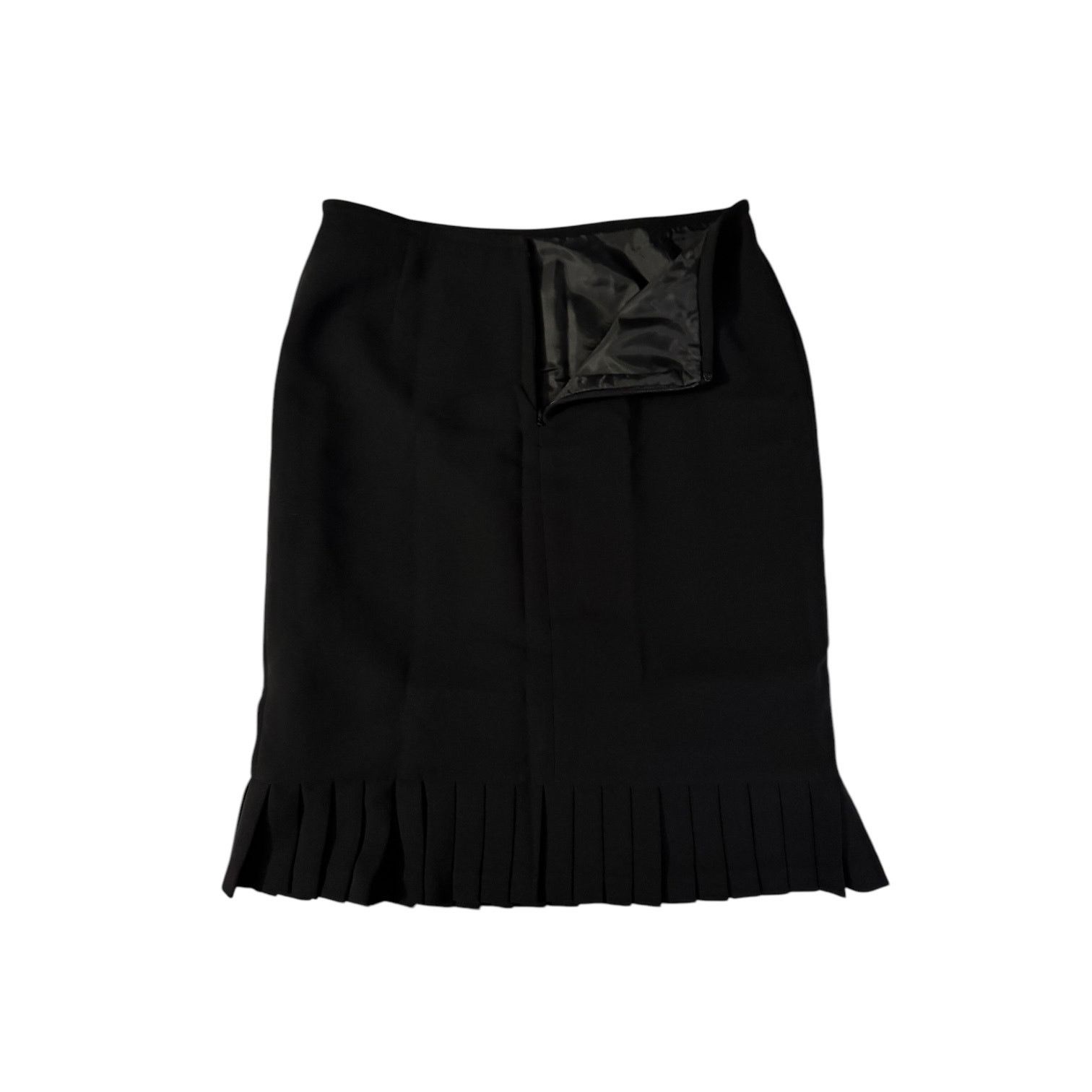 Other Black Women’s Trumpet Skirt w/Pleated Edge – Size 8 Size 30" / US 8 / IT 44 - 3 Thumbnail