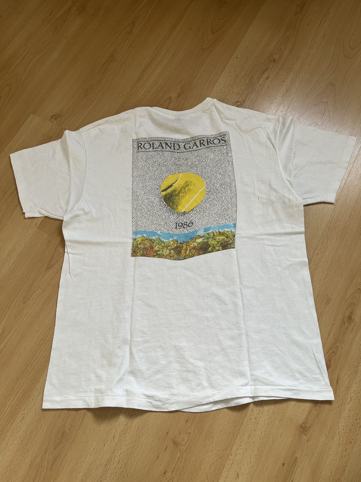 Vintage Roland Garros 1986 vintage tee Size US XL / EU 56 / 4 - 3 Thumbnail