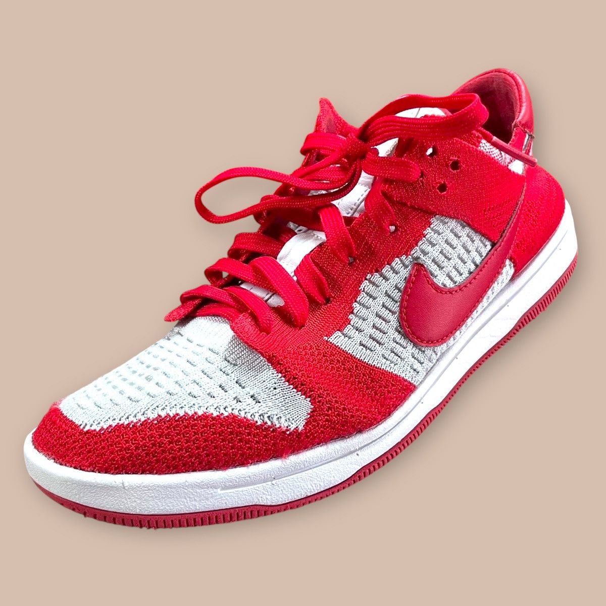 Nike Nike Dunk Low FLYKNIT "University Red" Size US 9 / EU 42 - 10 Thumbnail