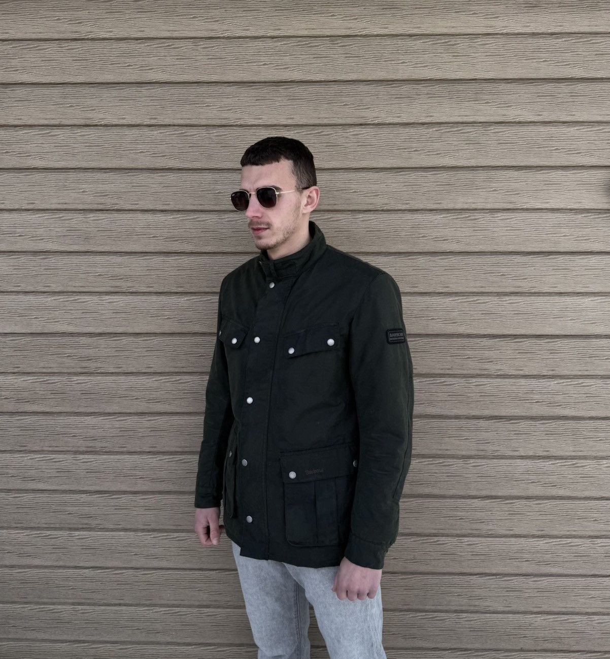Barbour Barbour International Duke Waxed Jacket Men M MWX0337 Biker Size US M / EU 48-50 / 2 - 2 Thumbnail