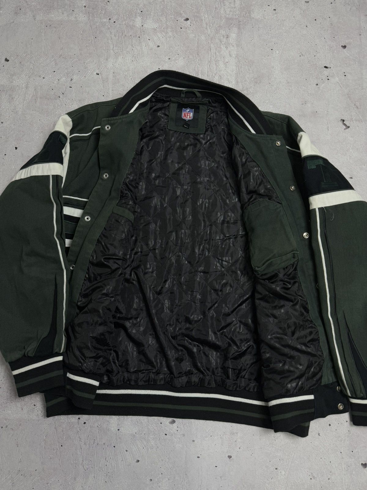 NFL Vintage New York Jets NFL Bomber Jacket 90s Size US XXL / EU 58 / 5 - 7 Thumbnail
