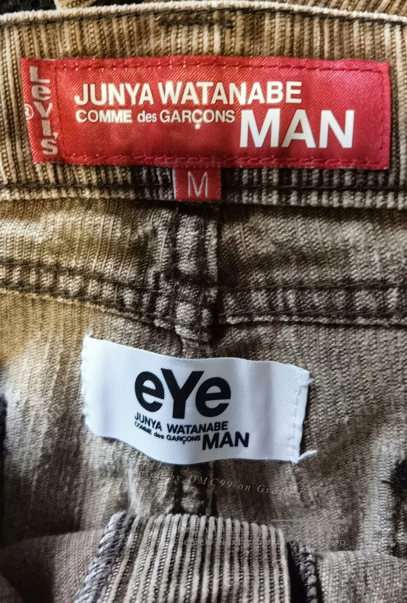 Junya Watanabe Levi's CDG Junya Watanabe Corduroy Pants. Size US 26 / EU 42 - 3 Thumbnail
