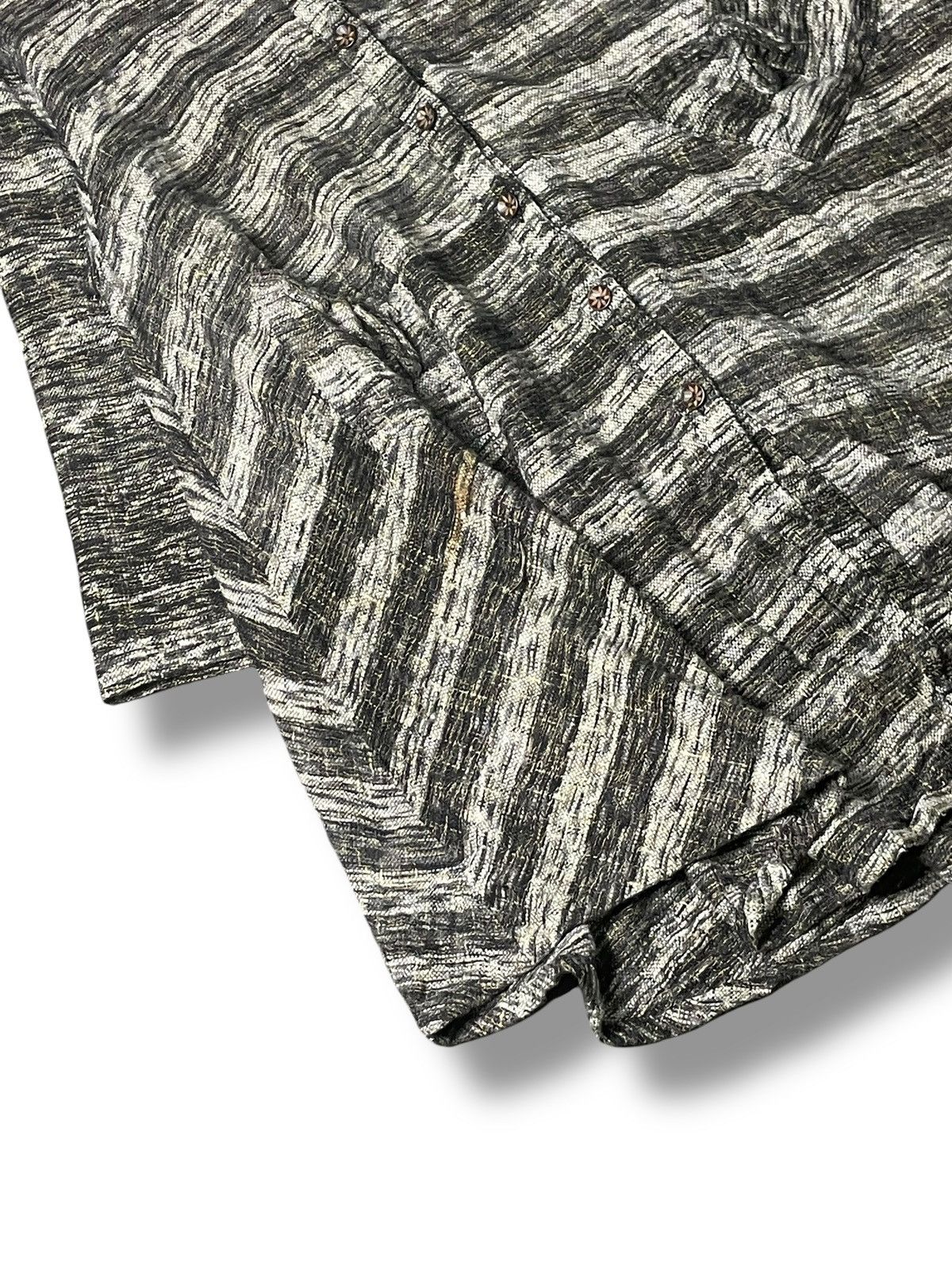 Japanese Brand × Vintage Japanese Brand Striped Flare Long Jacket (56) Size US L / EU 52-54 / 3 - 3 Thumbnail