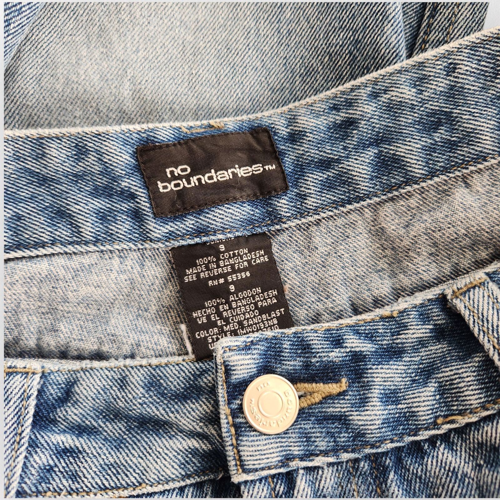 Vintage No Boundaries Denim High Waisted Split Hem Bootcut Jeans 6 Size 28" / US 6 / IT 42 - 5 Thumbnail