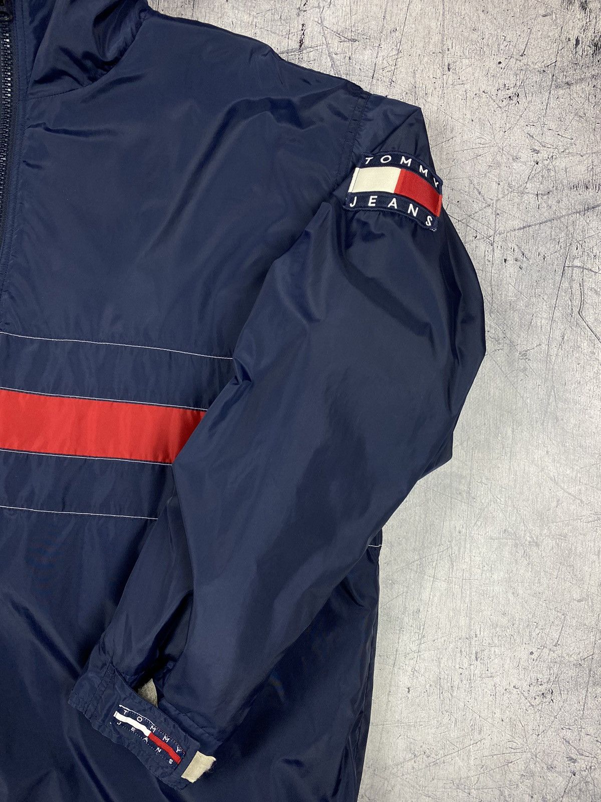 Tommy Hilfiger Vintage Tommy Hilfiger Hype Double Big Logo Jacket Anorak Size US M / EU 48-50 / 2 - 5 Thumbnail