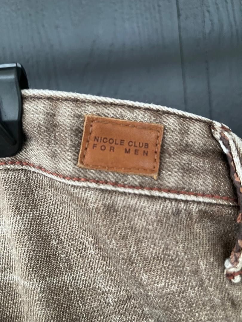 Nicole Club 🔥 RARE! NICOLE CLUB FOR MAN FLARE FADED JEAN Size US 31 - 5 Thumbnail