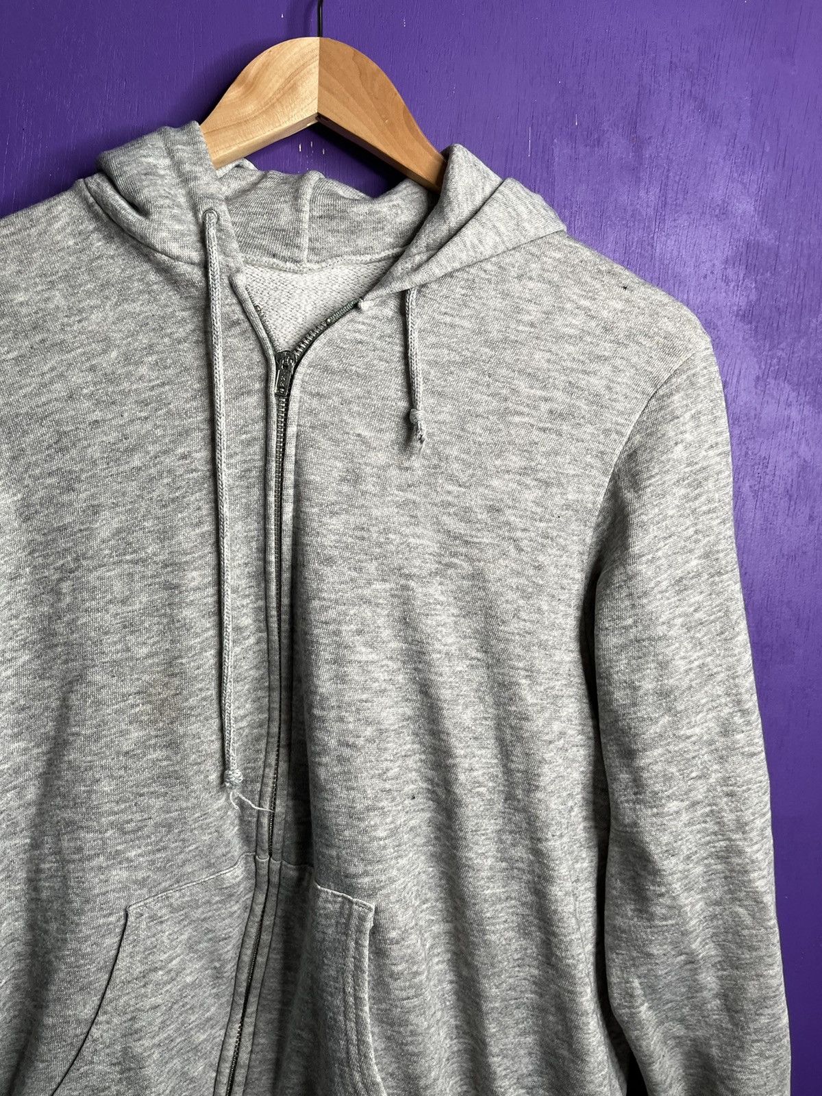 Vintage Vintage 70s/80s essential blank zip up hoodie Size US M / EU 48-50 / 2 - 3 Thumbnail