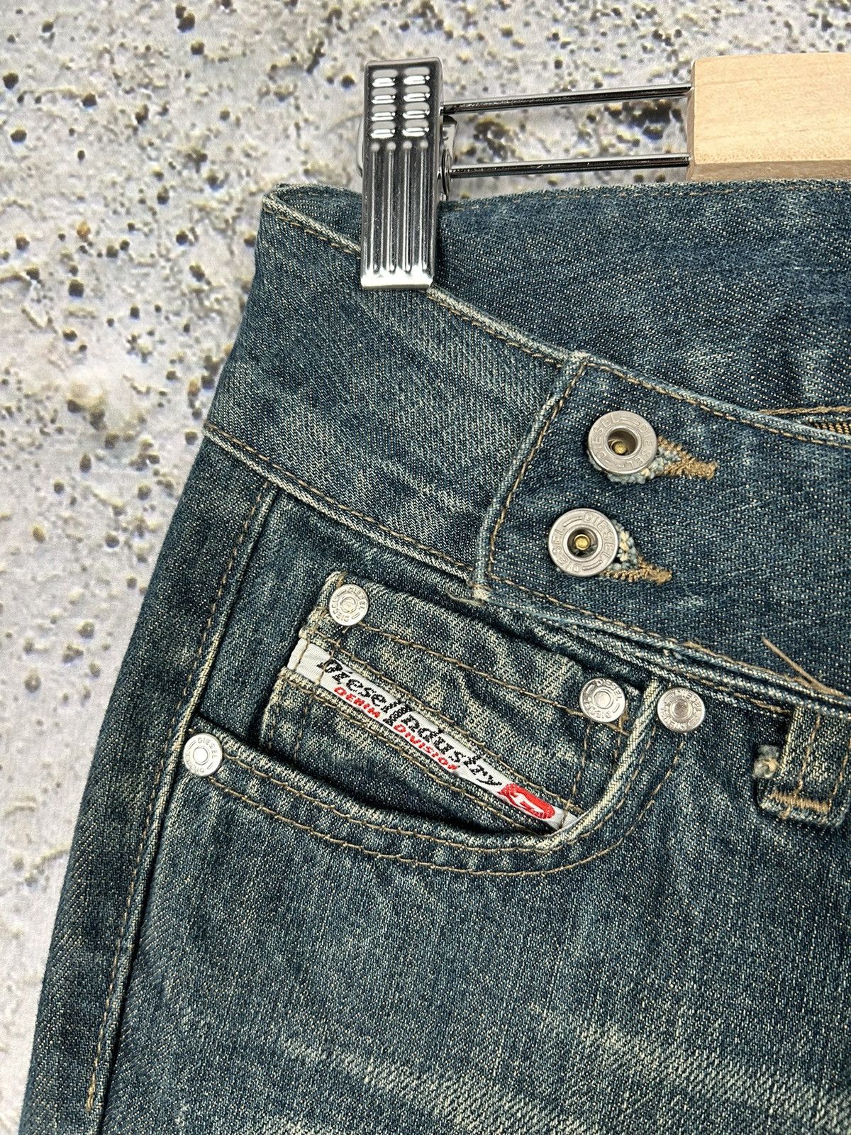 Diesel Vintage Diesel Flared Jeans Y2K Grunge Punk Rock Rare Size US 27 - 6 Thumbnail
