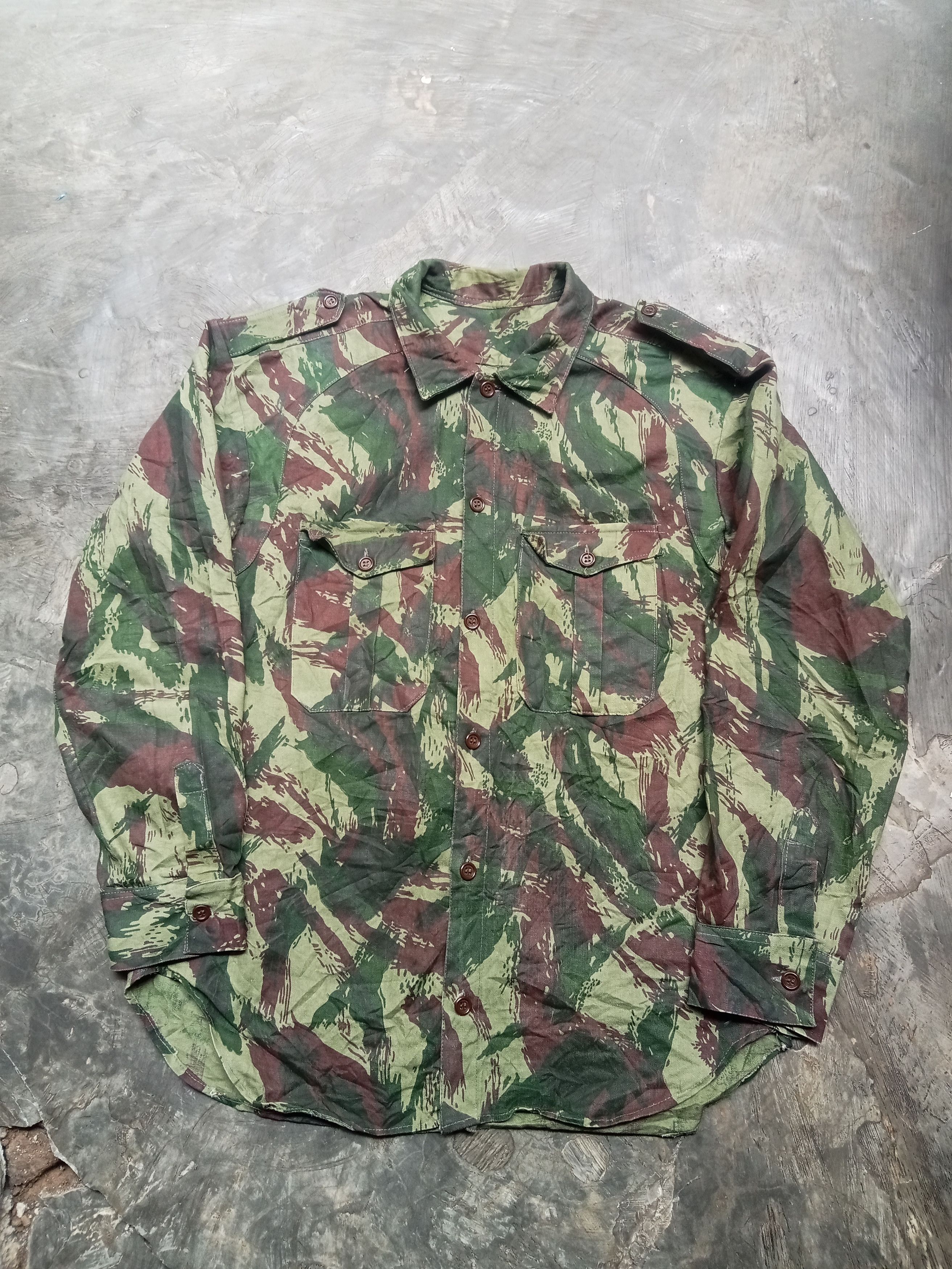 image of Military Portugal Army Lizard Camo Shirt, Men's (Size Medium)