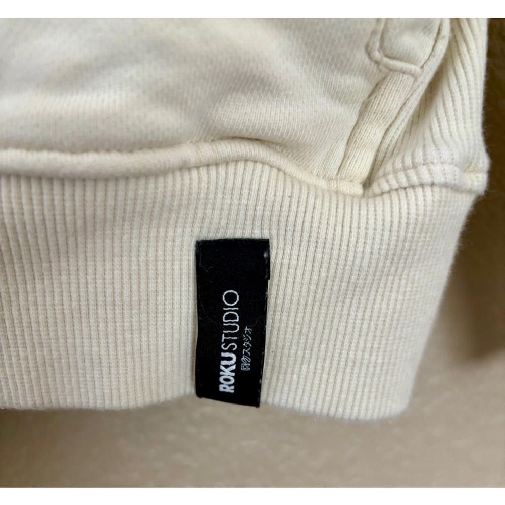 Roundtree & Yorke Roku Men’s Cream Beige Bear Hooded Sweatshirt Size S / US 4 / IT 40 - 5 Thumbnail