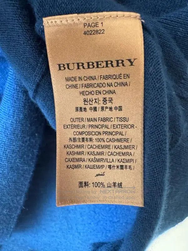 Burberry Burberry Men's Long Sleeve Cashmere Sweater. Size US XL / EU 56 / 4 - 6 Thumbnail