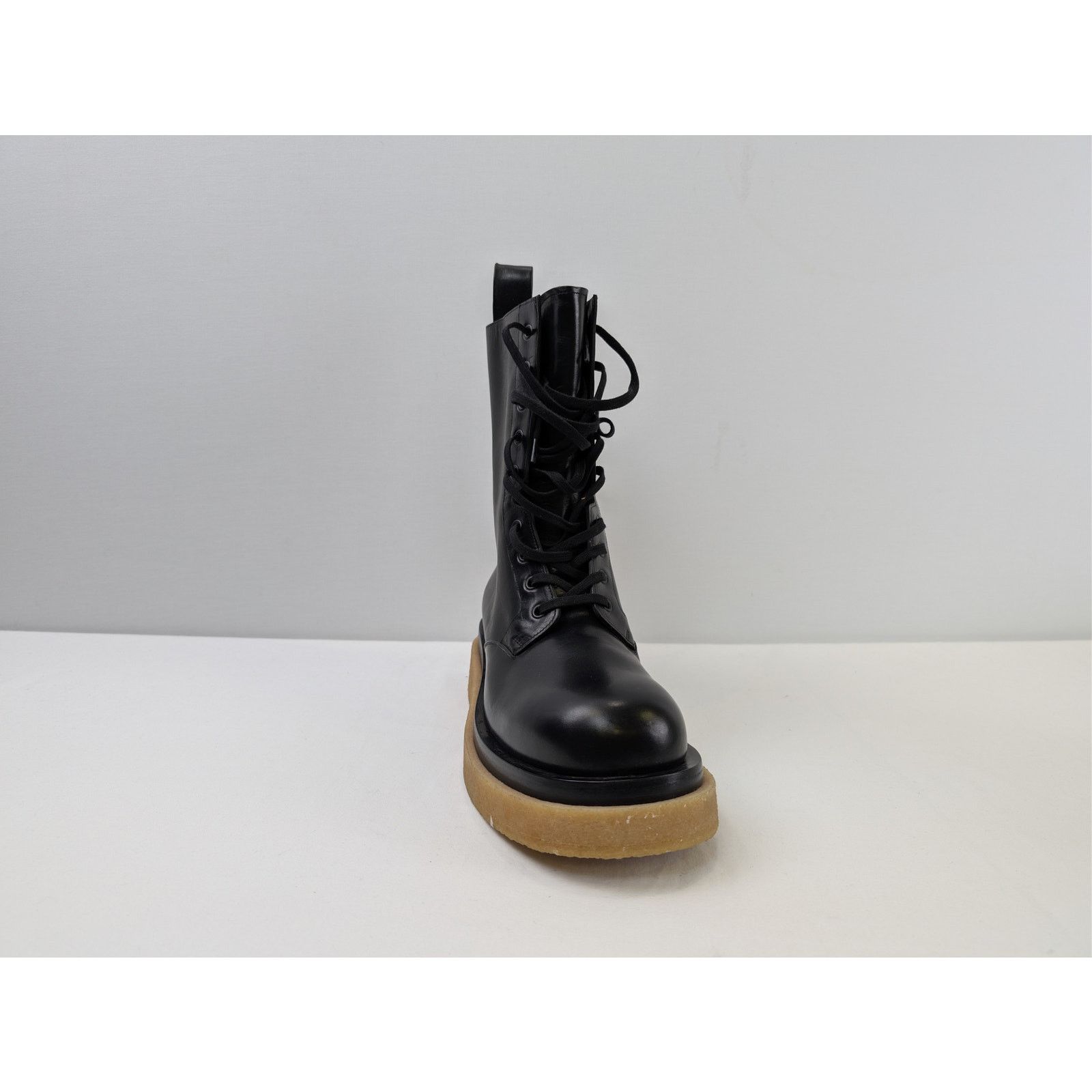 Bottega Veneta o1rshd1 Military Calf Lug Boots in Black Size US 10 / EU 43 - 2 Thumbnail