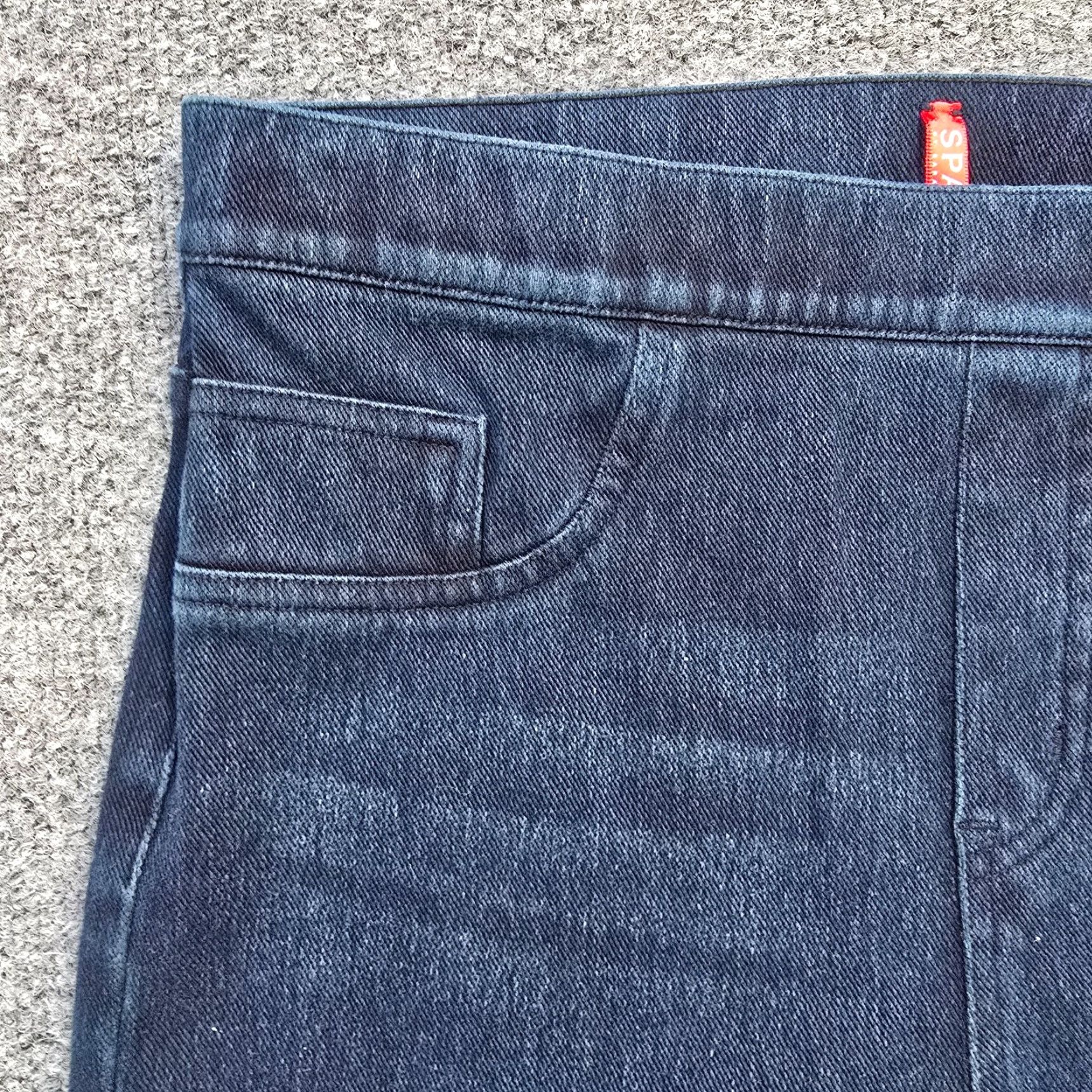 Spanx Spanx Jeans Womens Medium Blue Dark Wash Pull On Stretch Skinny Mid Rise Capsule Size 32" / US 10 / IT 46 - 3 Thumbnail