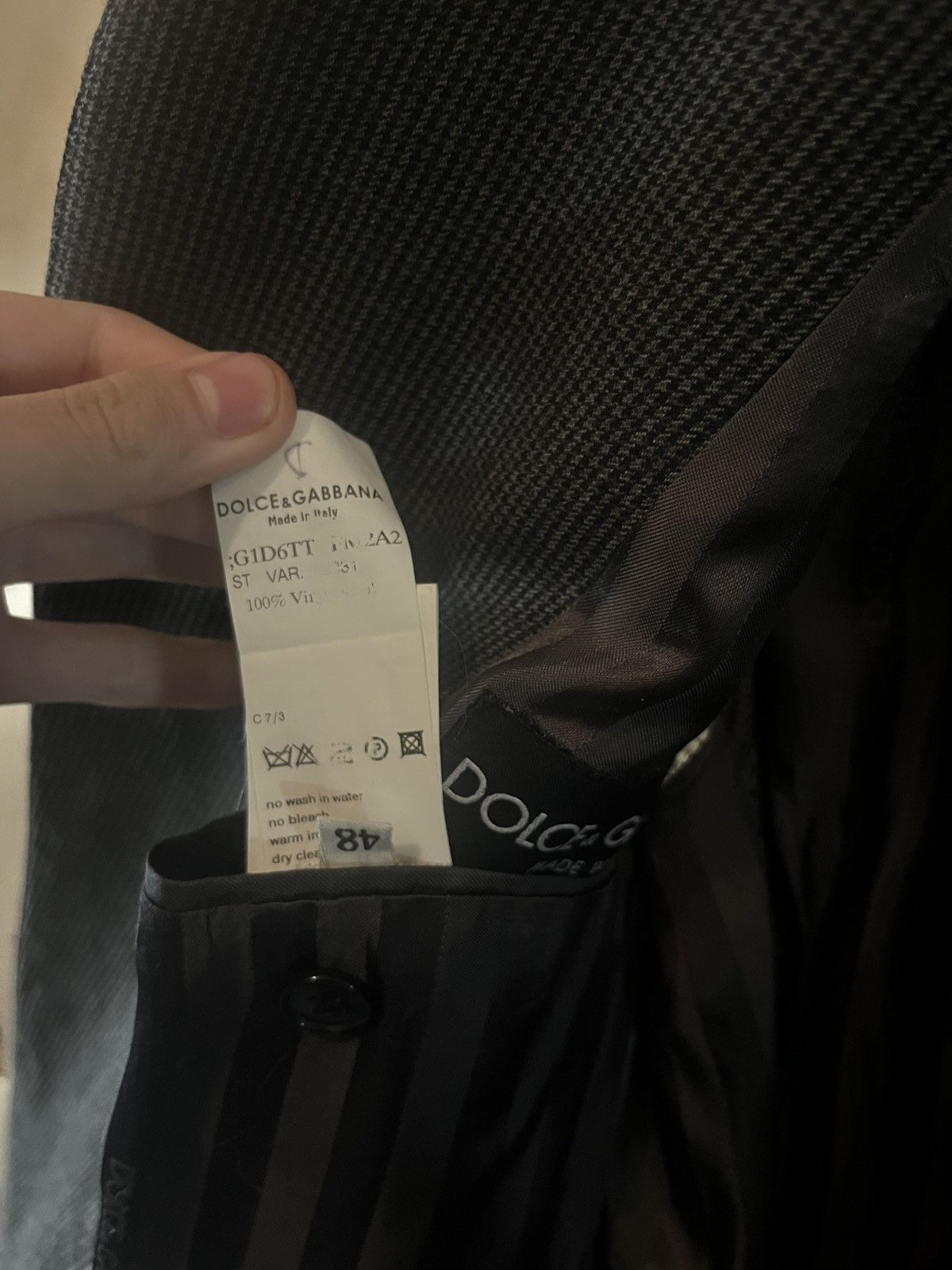Dolce & Gabbana Dolce & Gabbana Tailoring Setup Size 48R - 7 Thumbnail