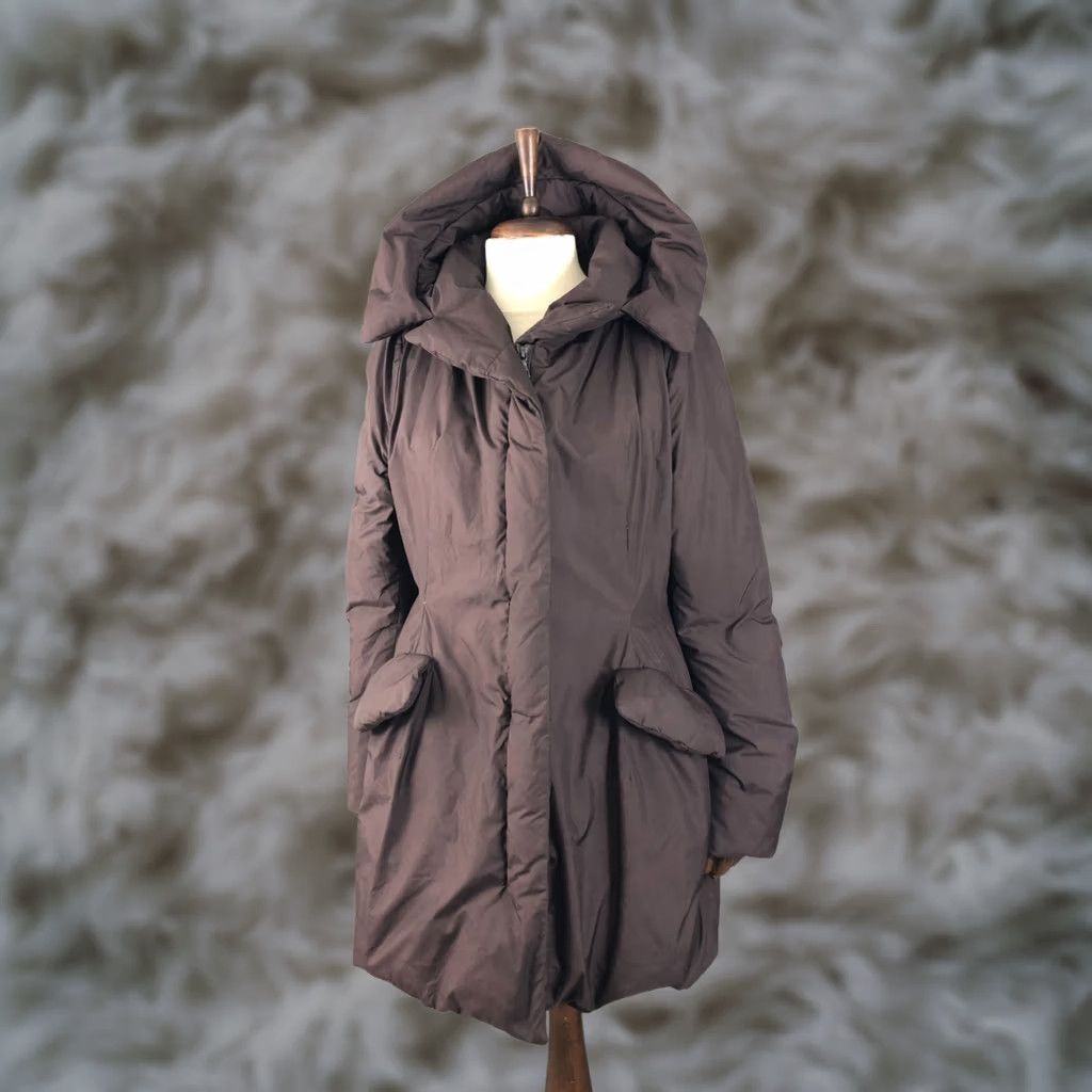 Jil Sander Jil Sander x Uniclo Puffer Jacket Womens Size L Brown Hooded Full Zip Short-Length Size L / US 10 / IT 46 - 1 Thumbnail