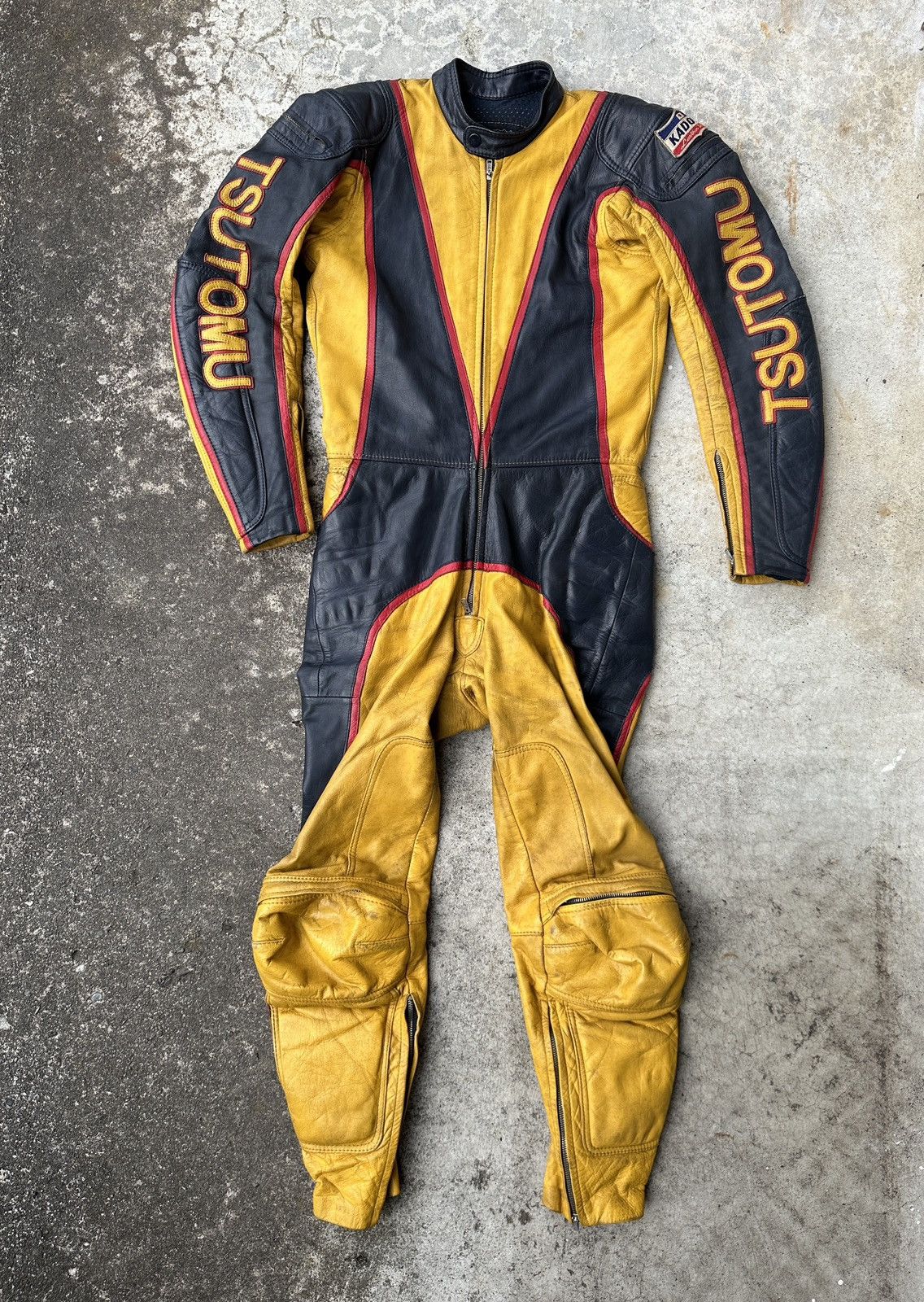 Kadoya × Racing × Vintage RIDER RACING SUIT Coverall moto biker AKIRA ...