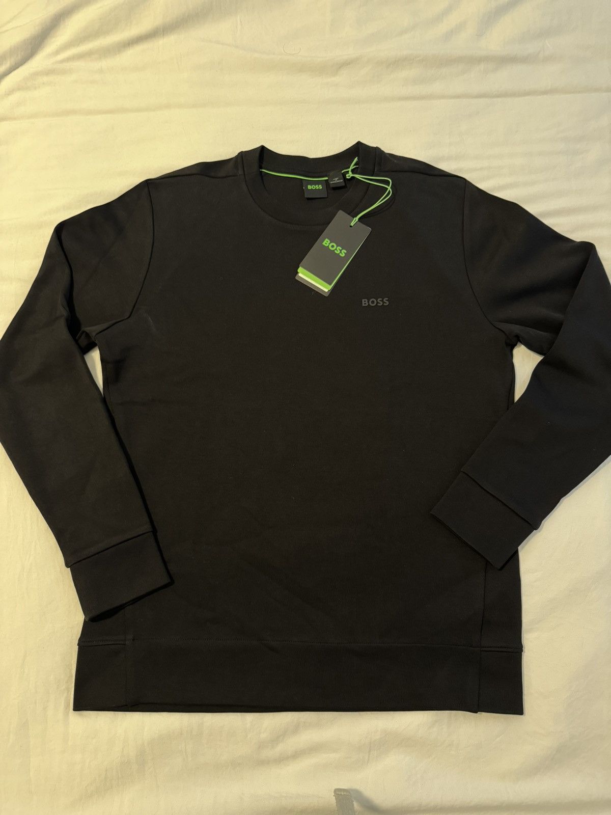 Hugo Boss Interlock Cotton Sweatshirt with Logo Size US S / EU 44-46 / 1 - 2 Thumbnail