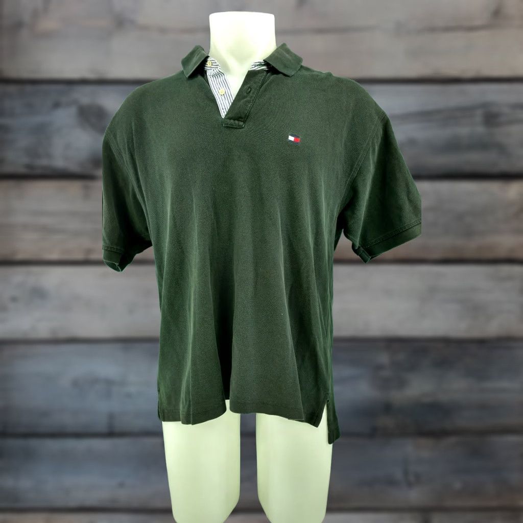 Tommy Hilfiger Tommy Hilfiger Polo Shirt Black XL Polos Shirts Mens Polo Shirt Flag stitch Flag Tag Size XL Size US XL / EU 56 / 4 - 1 Thumbnail