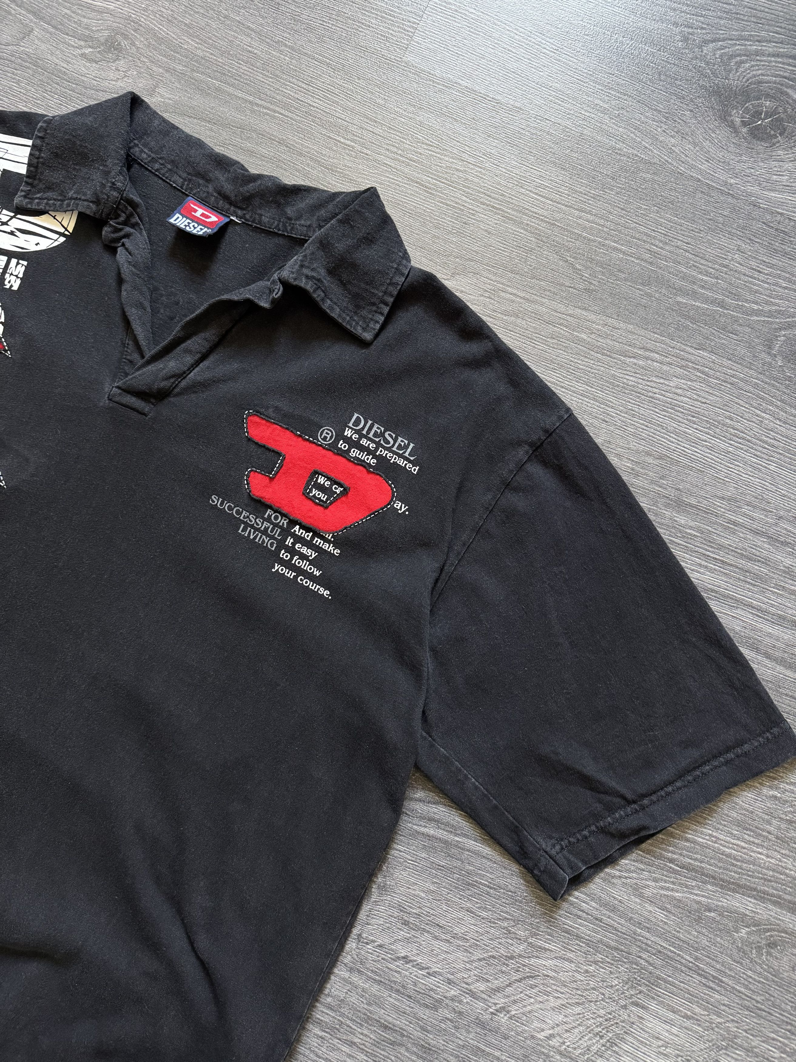 Diesel Vintage Diesel Polo shirt y2k cyber opium washed black Size US XXL / EU 58 / 5 - 6 Thumbnail
