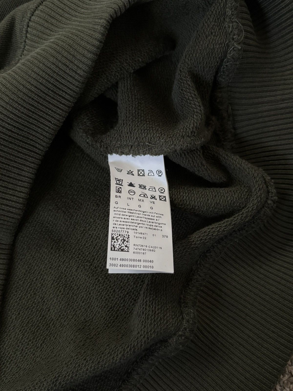Hugo Boss Hugo Boss Mens Green Mock Neck 1/4 Zip Long Sleeve Sweater L Size US L / EU 52-54 / 3 - 8 Thumbnail