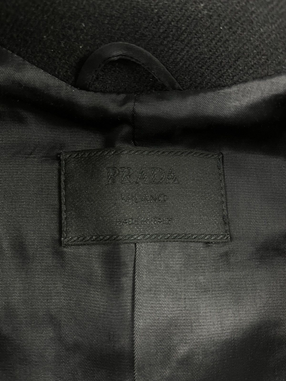 Prada Prada Leather Padded Elbows Wool Jacket FW 1999 Size S / US 4 / IT 40 - 8 Thumbnail