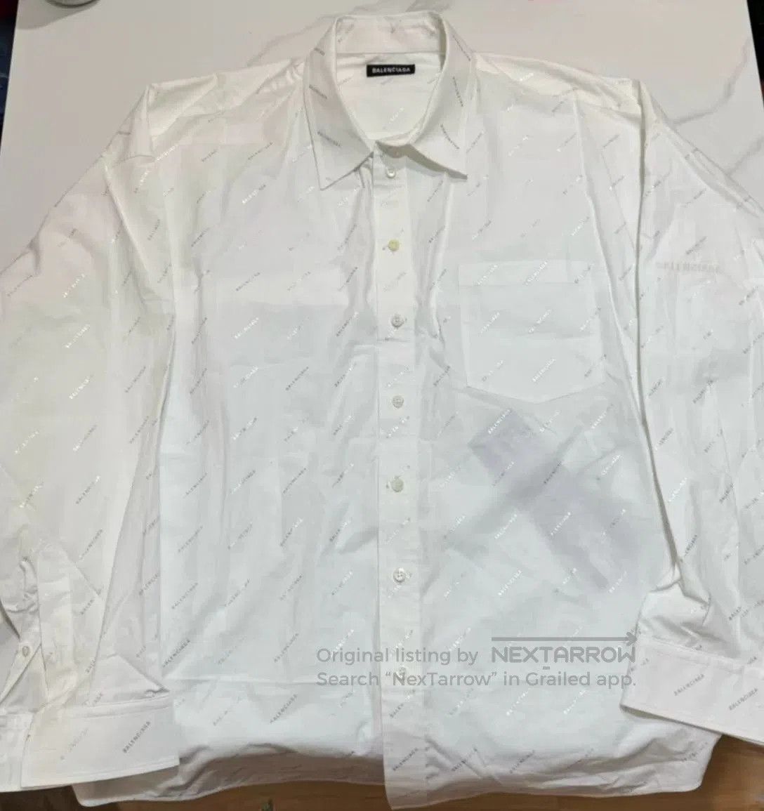 Balenciaga Balenciaga Silver Logo Print Long. Size US S / EU 44-46 / 1 - 3 Thumbnail