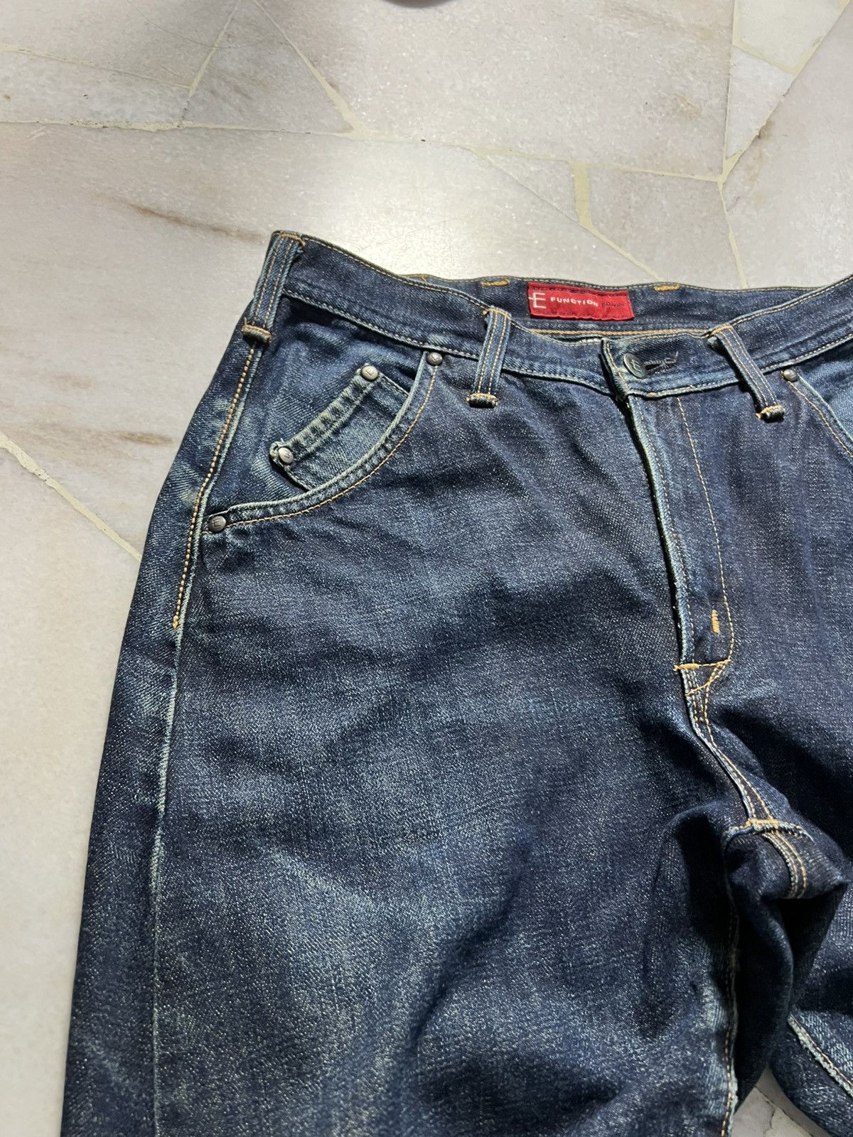 Edwin × If Six Was Nine × PPFM EDWIN E-FUNTION CURVED PUNK MUD WASH DISTRESSED JEANS Size US 29 - 7 Thumbnail