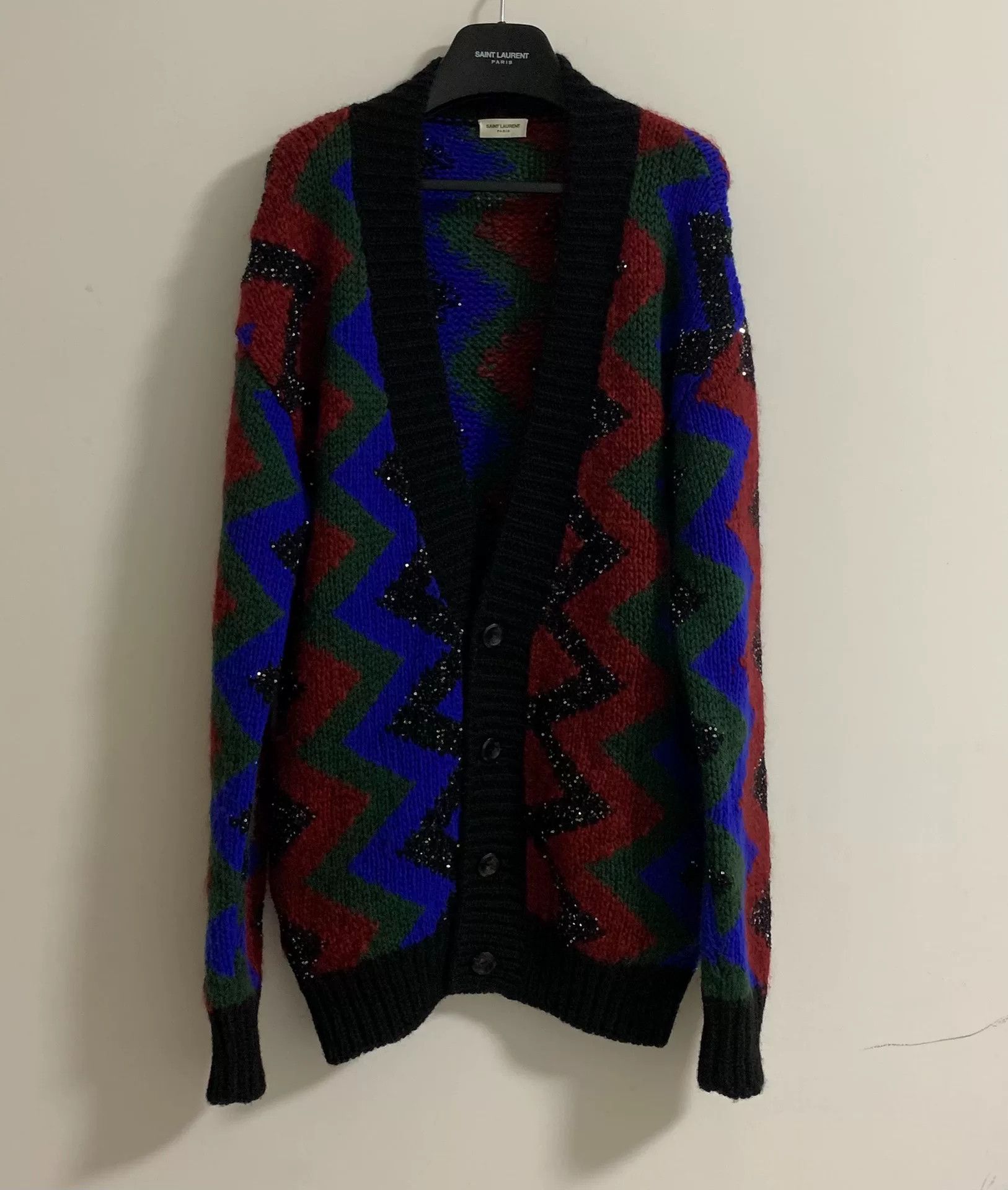 Saint Laurent Paris Saint Laurent Colorful Sequin Cardigan Size M / US 6-8 / IT 42-44 - 1 Thumbnail