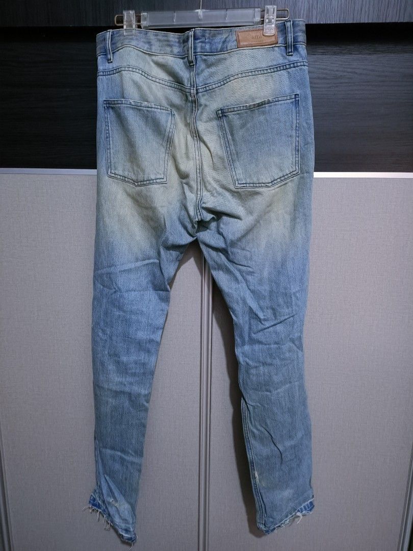 AMI Ami Alexandre Mattiussi Distressed Slim Jeans Size US 34 / EU 50 - 7 Thumbnail